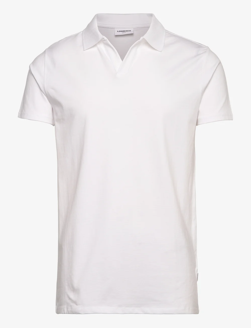 Lindbergh - Stretch polo shirt S/S - short-sleeved polos - white - 1