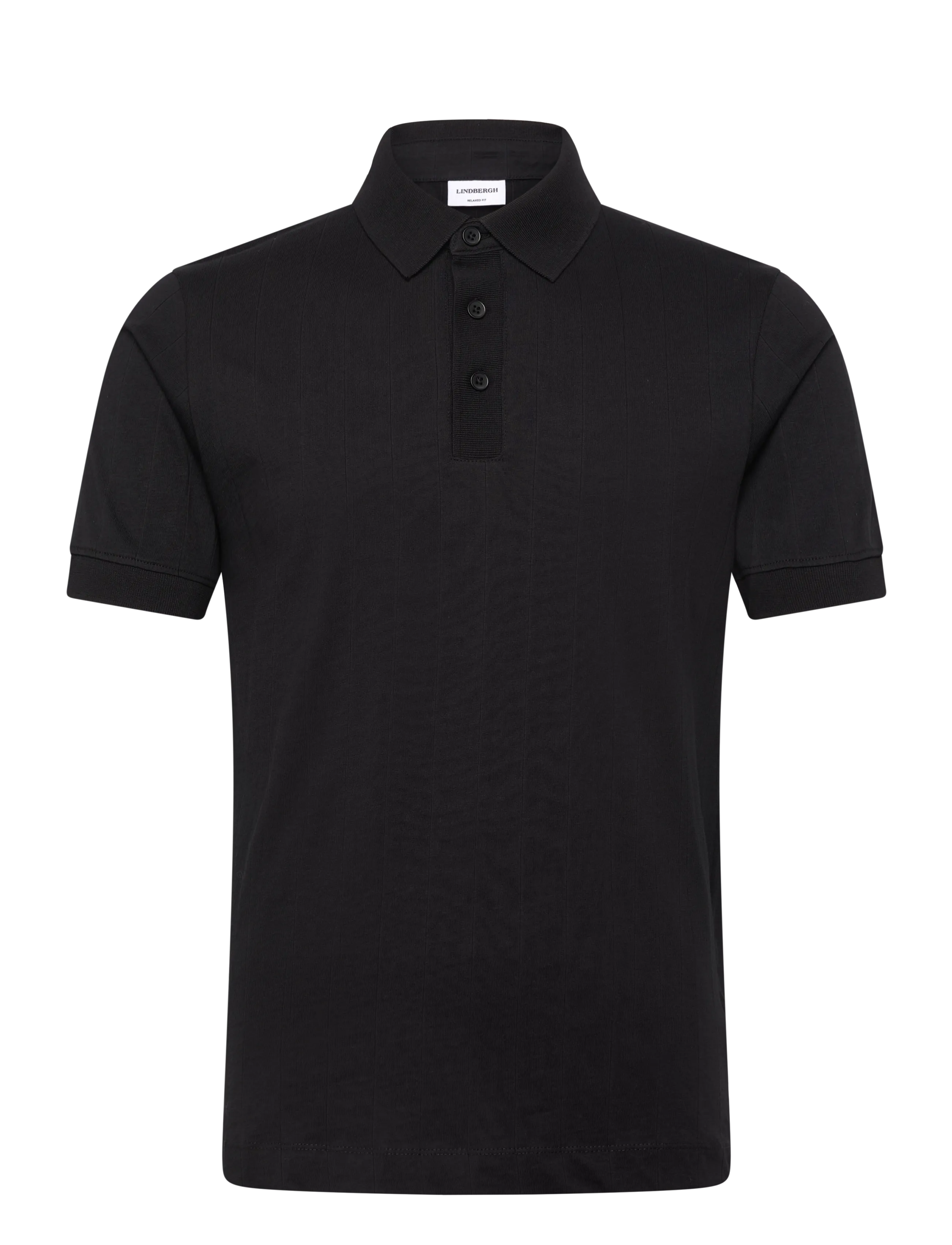 LINDBERGH Needle Drop Polo S/S Schwarz - XXXL - Herren
