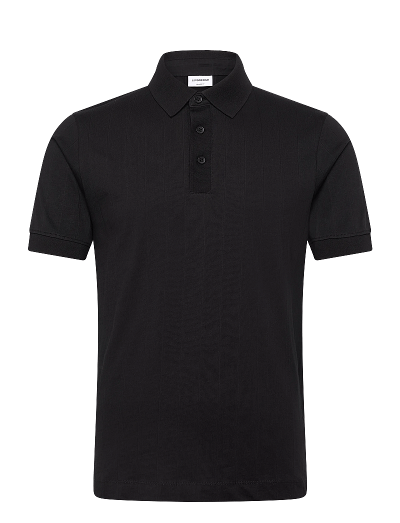 Lindbergh - Needle drop polo S/S - kortærmede poloer - dusty black - 1