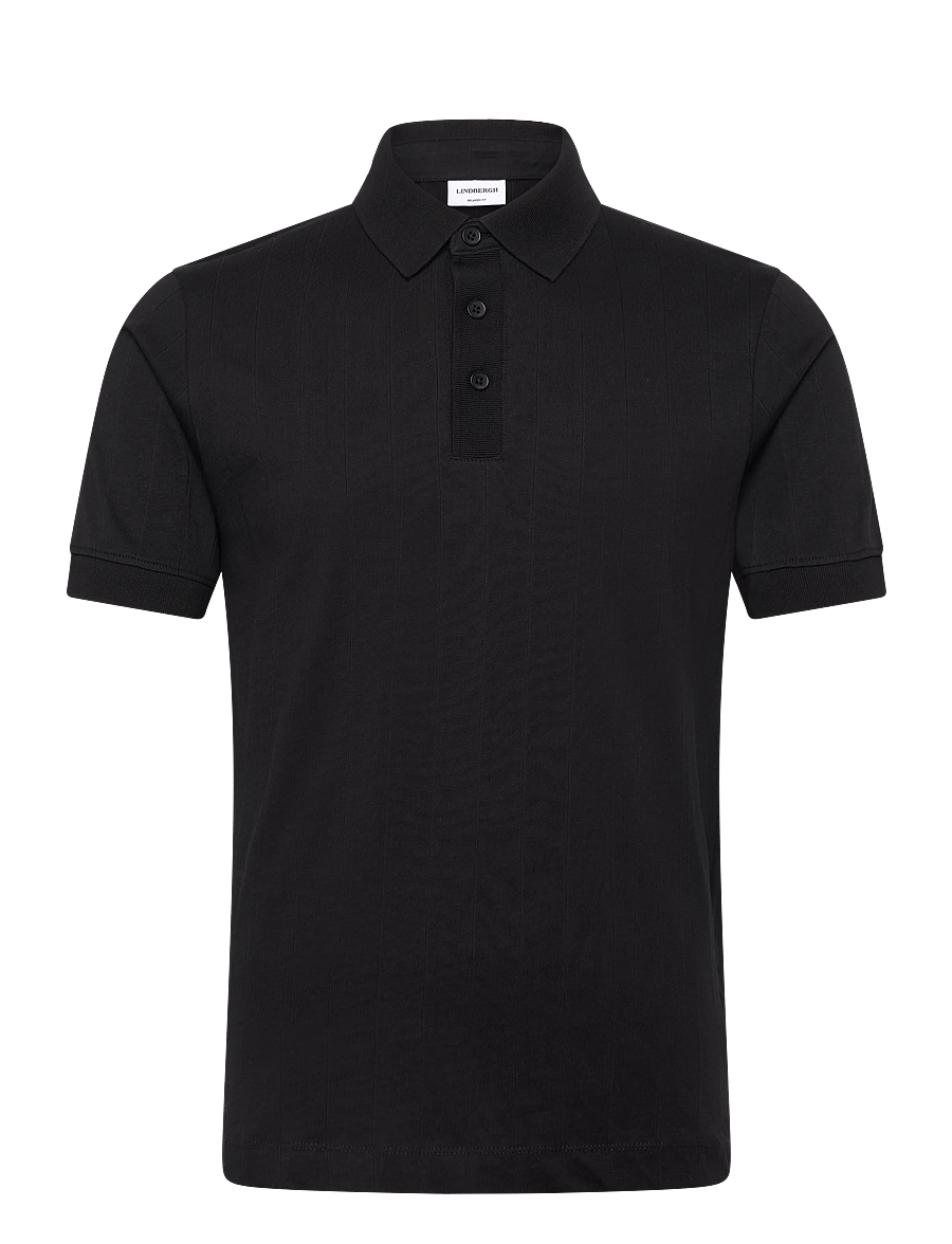 Lindbergh - Needle drop polo S/S - kurzärmelig - dusty black - 1