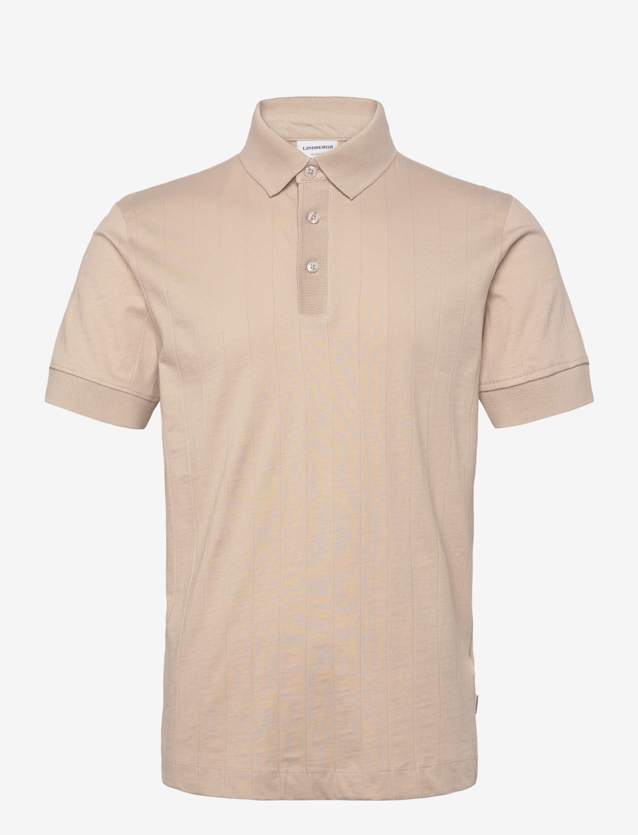 Lindbergh - Needle drop polo S/S - lühikeste varrukatega polod - lt stone grey - 1