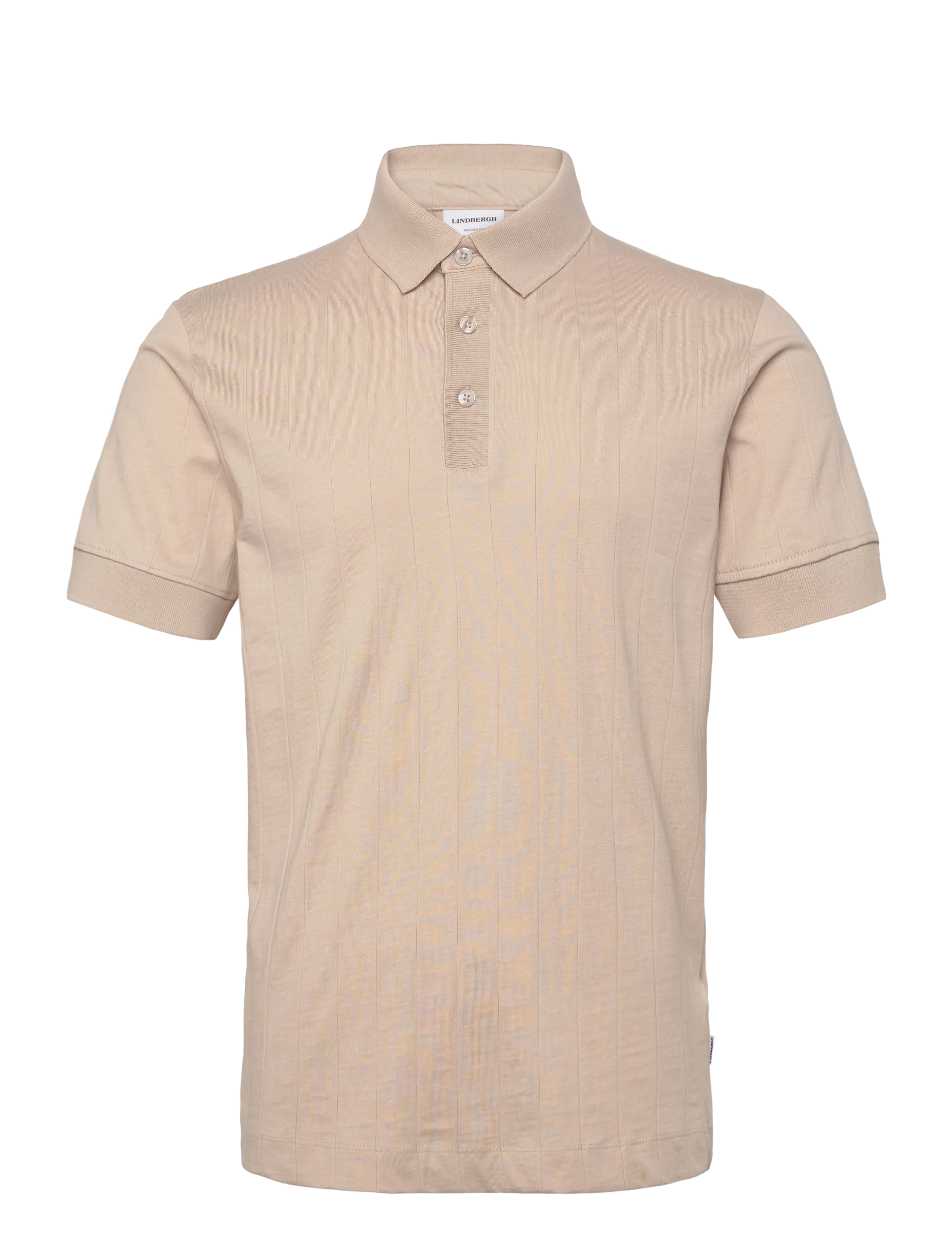 Needle drop polo S/S - LT STONE GREY