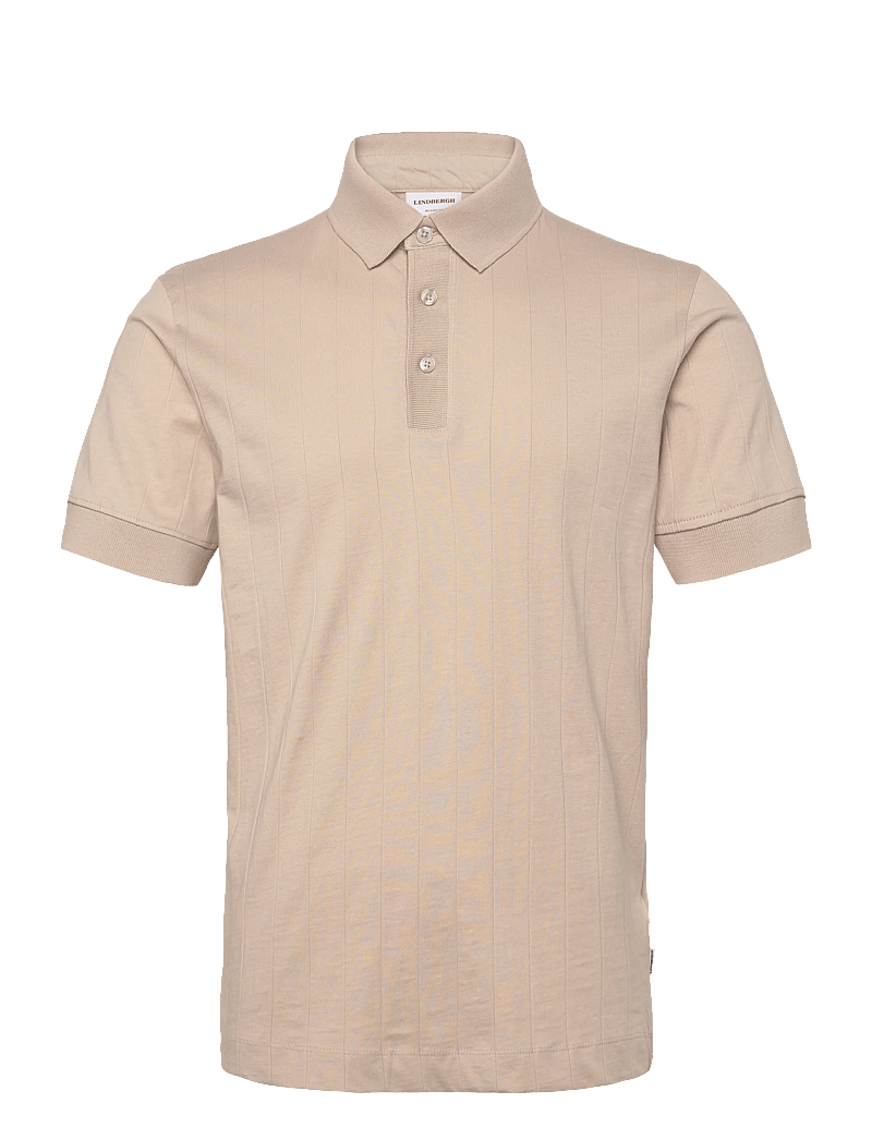 Lindbergh - Needle drop polo S/S - lühikeste varrukatega polod - lt stone grey - 1
