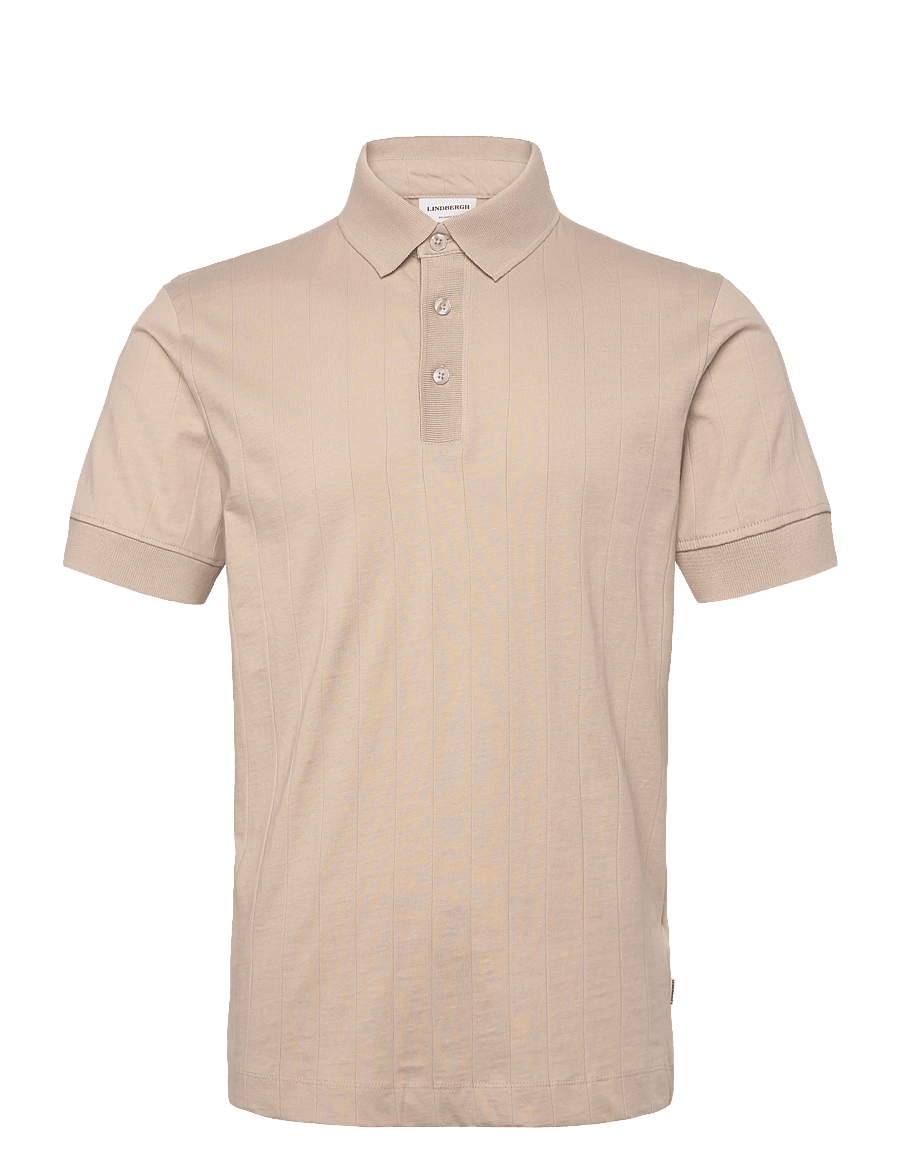 Lindbergh - Needle drop polo S/S - lühikeste varrukatega polod - lt stone grey - 1