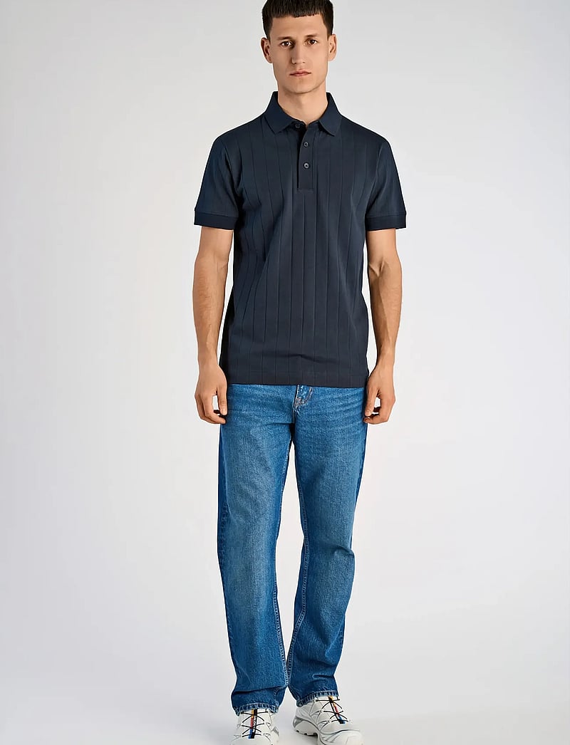 Lindbergh - Needle drop polo S/S - kurzärmelig - navy - 0