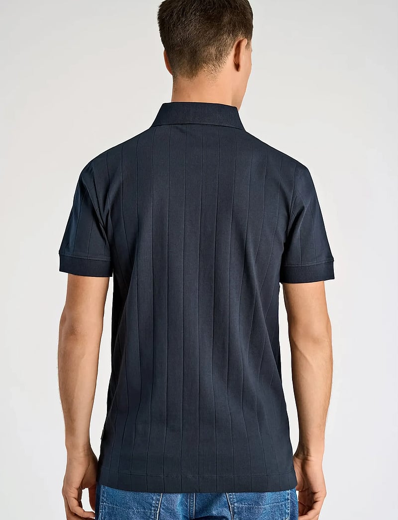 Lindbergh - Needle drop polo S/S - kurzärmelig - navy - 4