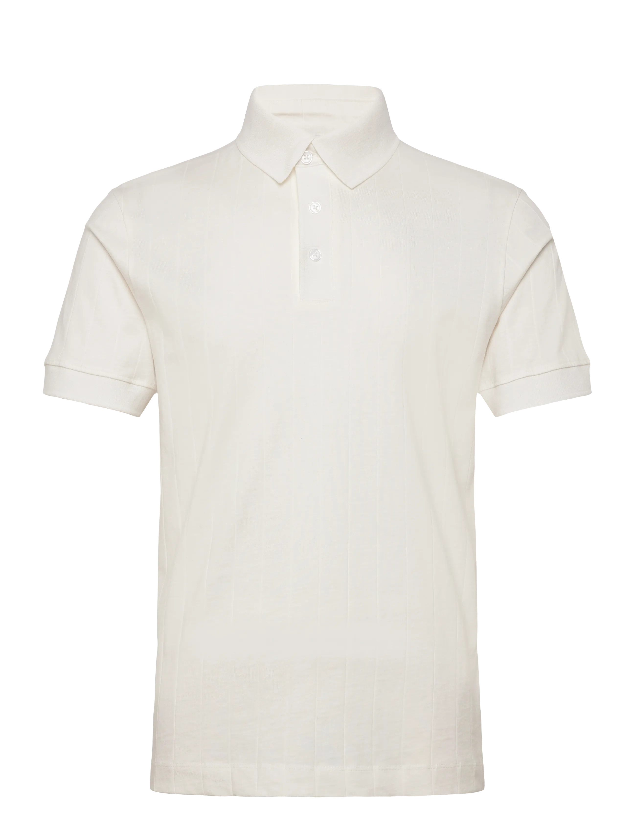 Lindbergh Needle drop polo S/S - Pikéer - OFF WHITE / white