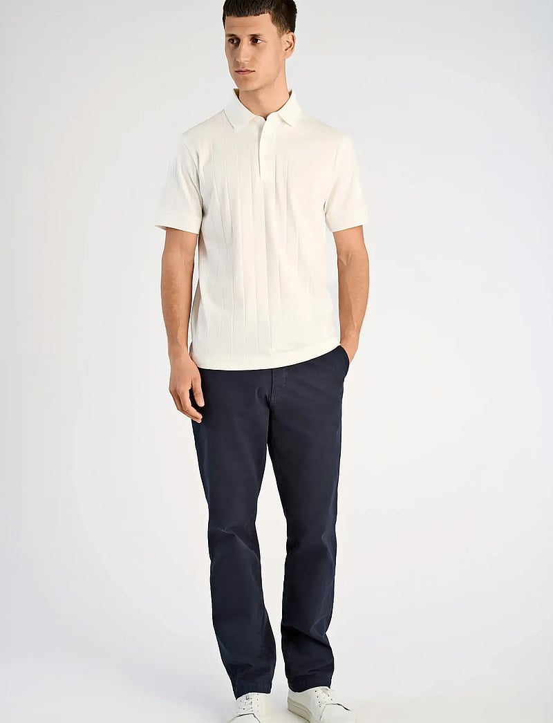Lindbergh - Needle drop polo S/S - kortærmede poloer - off white - 0