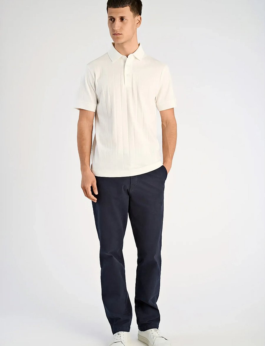 Lindbergh - Needle drop polo S/S - kurzärmelig - off white - 0
