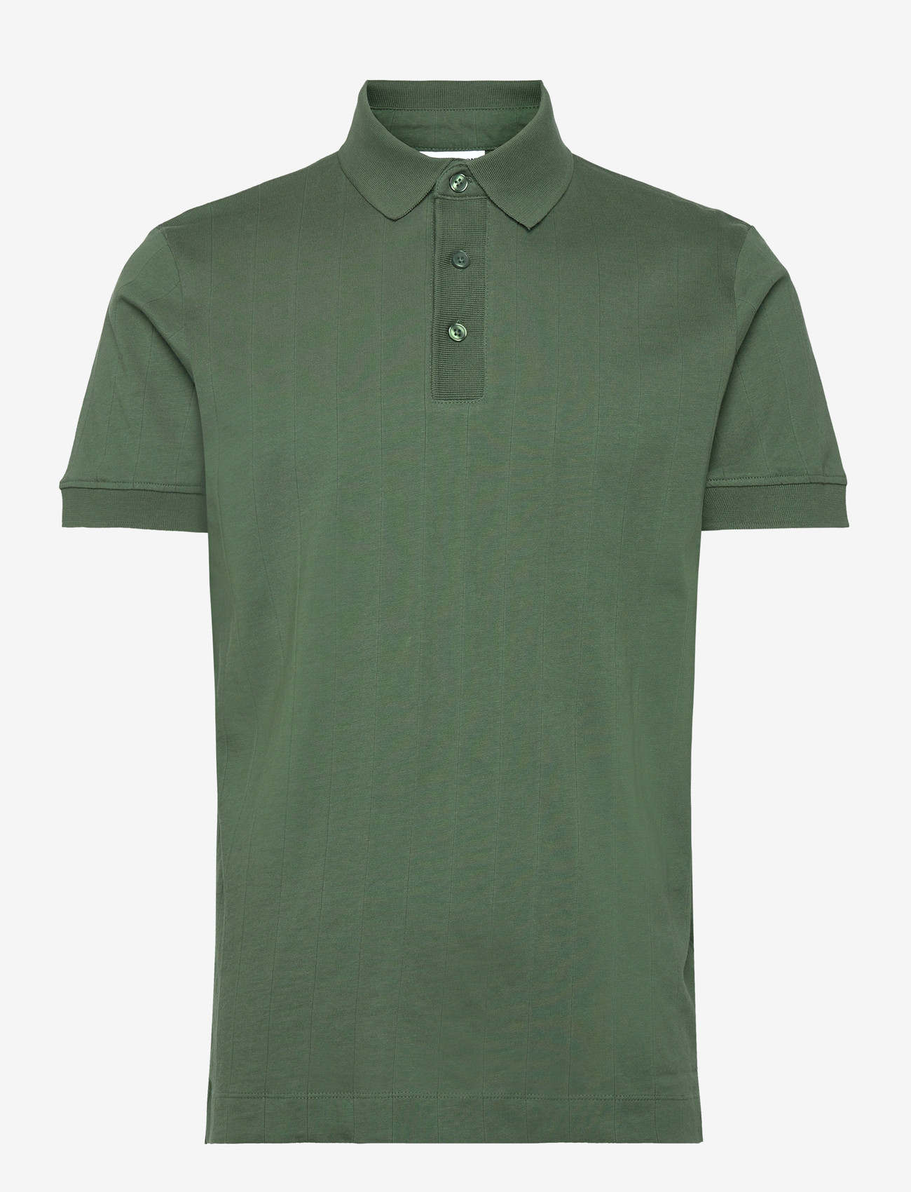 Lindbergh - Needle drop polo S/S - kortærmede poloer - pine green - 1