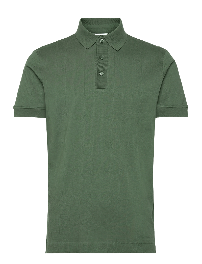 Lindbergh - Needle drop polo S/S - kurzärmelig - pine green - 1