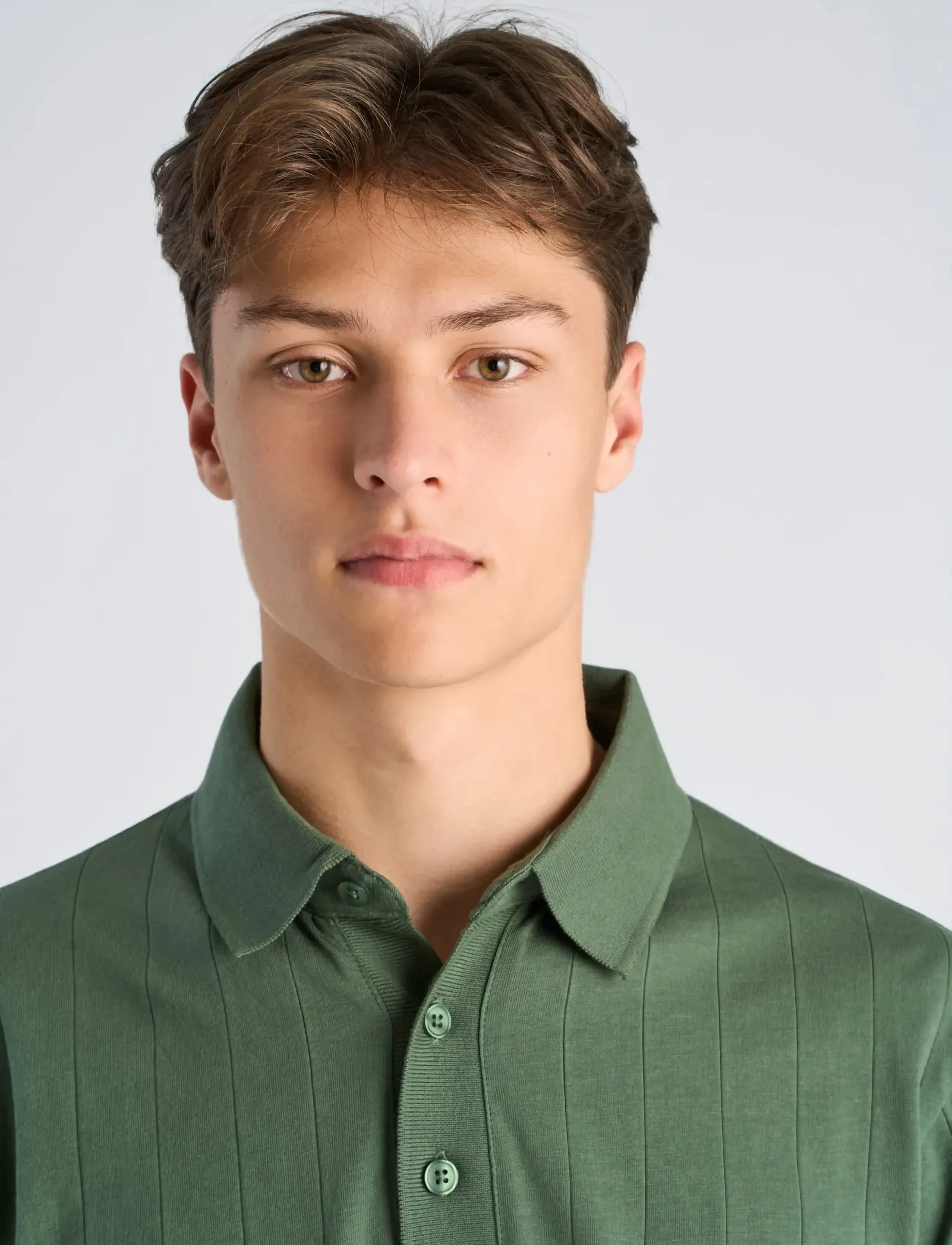 Lindbergh - Needle drop polo S/S - short-sleeved polos - pine green - 5
