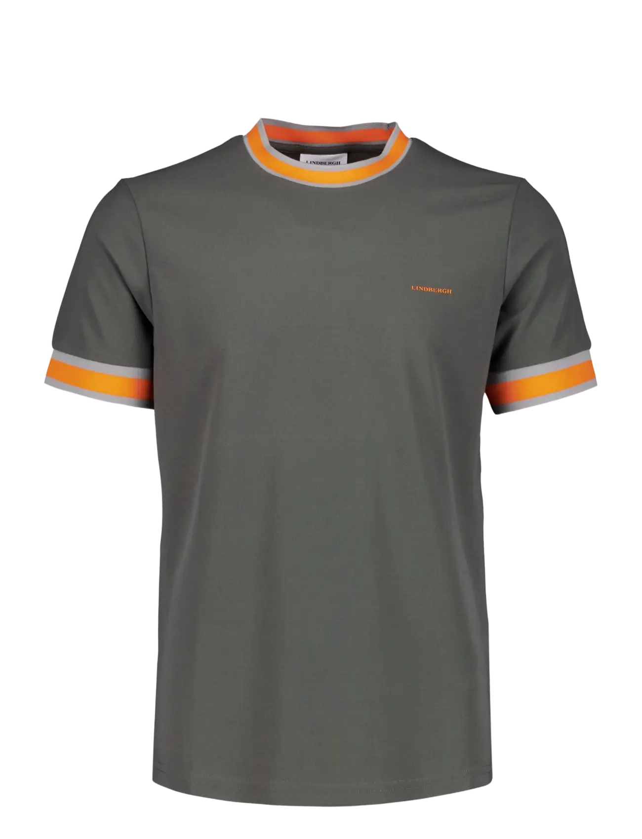Lindbergh Functional S/S tee - T-shirts - CHARCOAL / grey