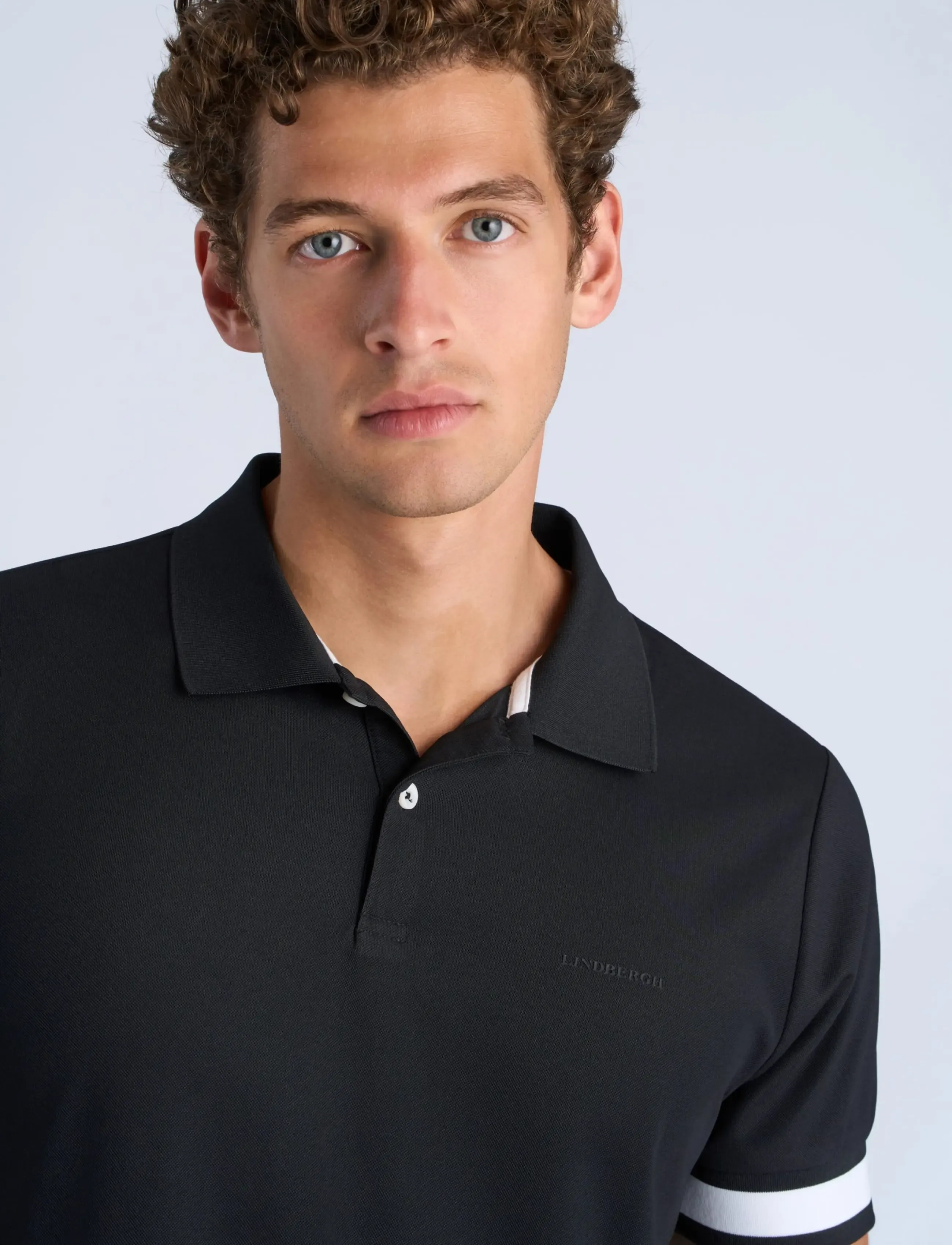 Lindbergh - Functional polo pique S/S - lühikeste varrukatega polod - black - 5
