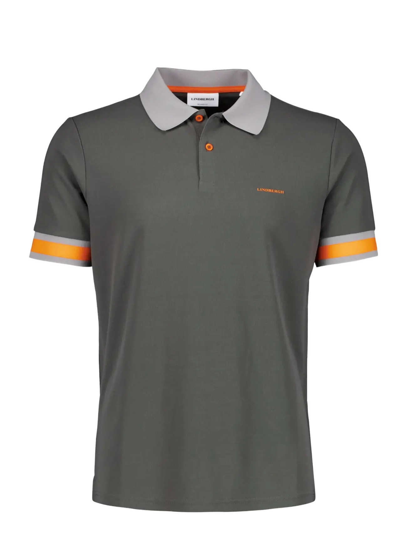Lindbergh - Functional polo pique S/S - short-sleeved polos - charcoal - 1
