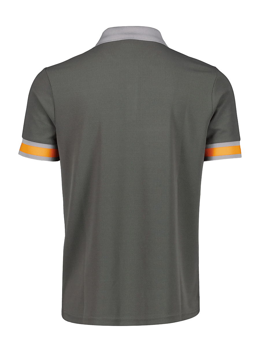 Lindbergh - Functional polo pique S/S - short-sleeved polos - charcoal - 2