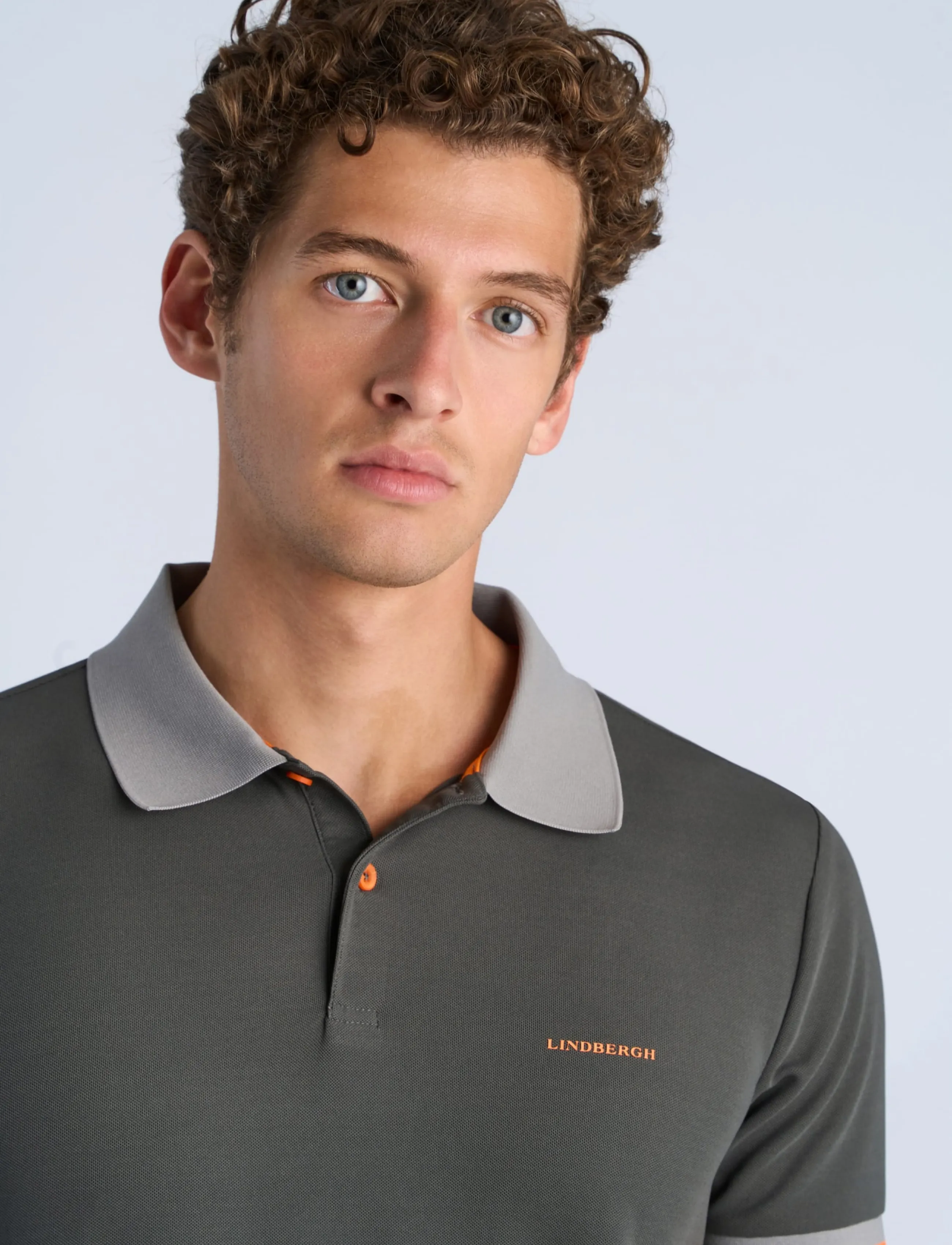 Lindbergh - Functional polo pique S/S - short-sleeved polos - charcoal - 5