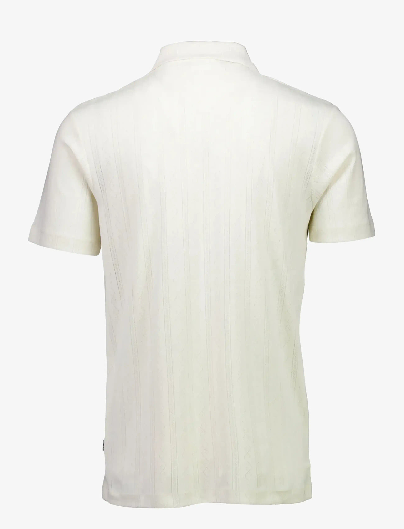 Lindbergh - Jacquard polo S/S - polostrik - ivory - 2