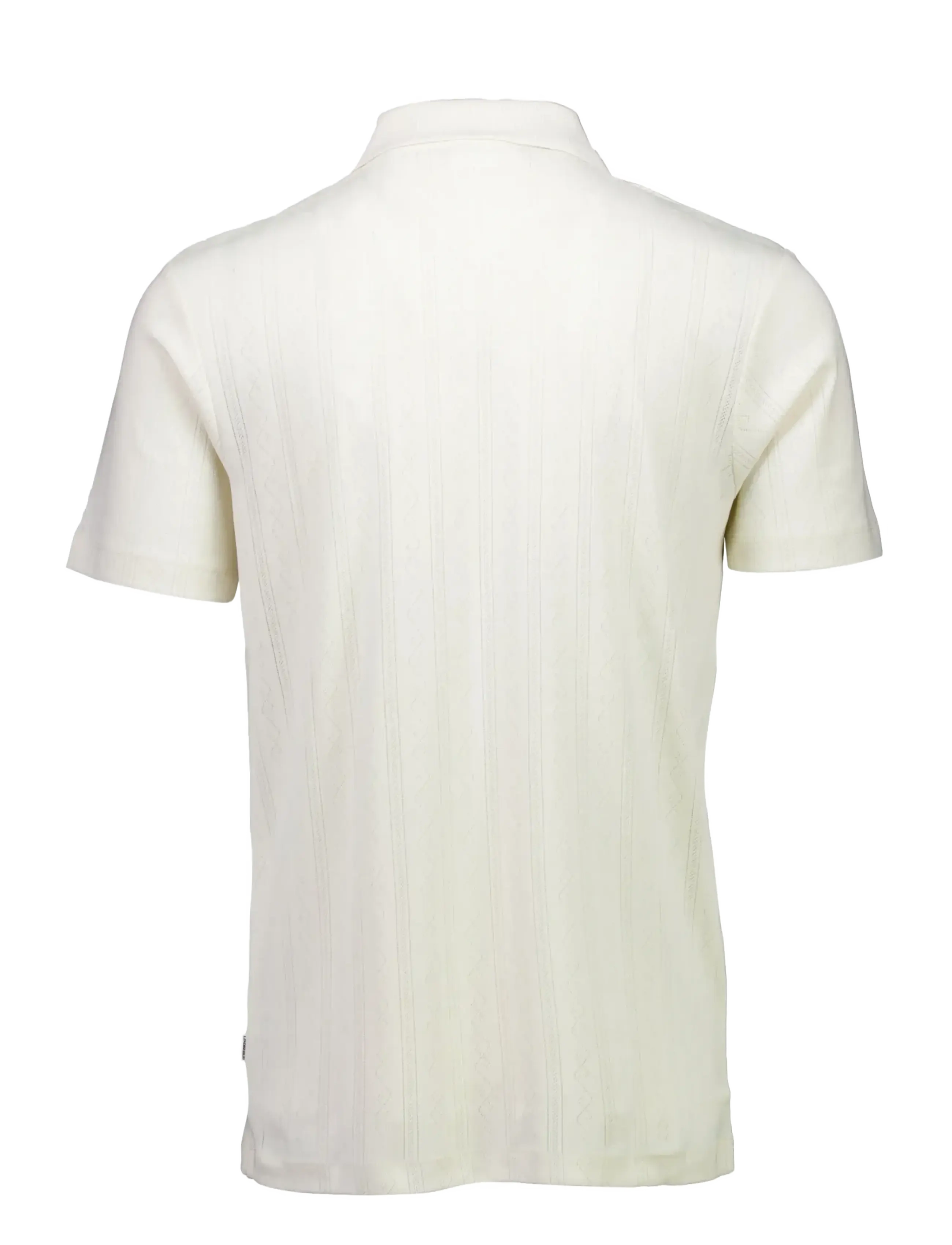 Lindbergh - Jacquard polo S/S - gestrickte polohemden - ivory - 2