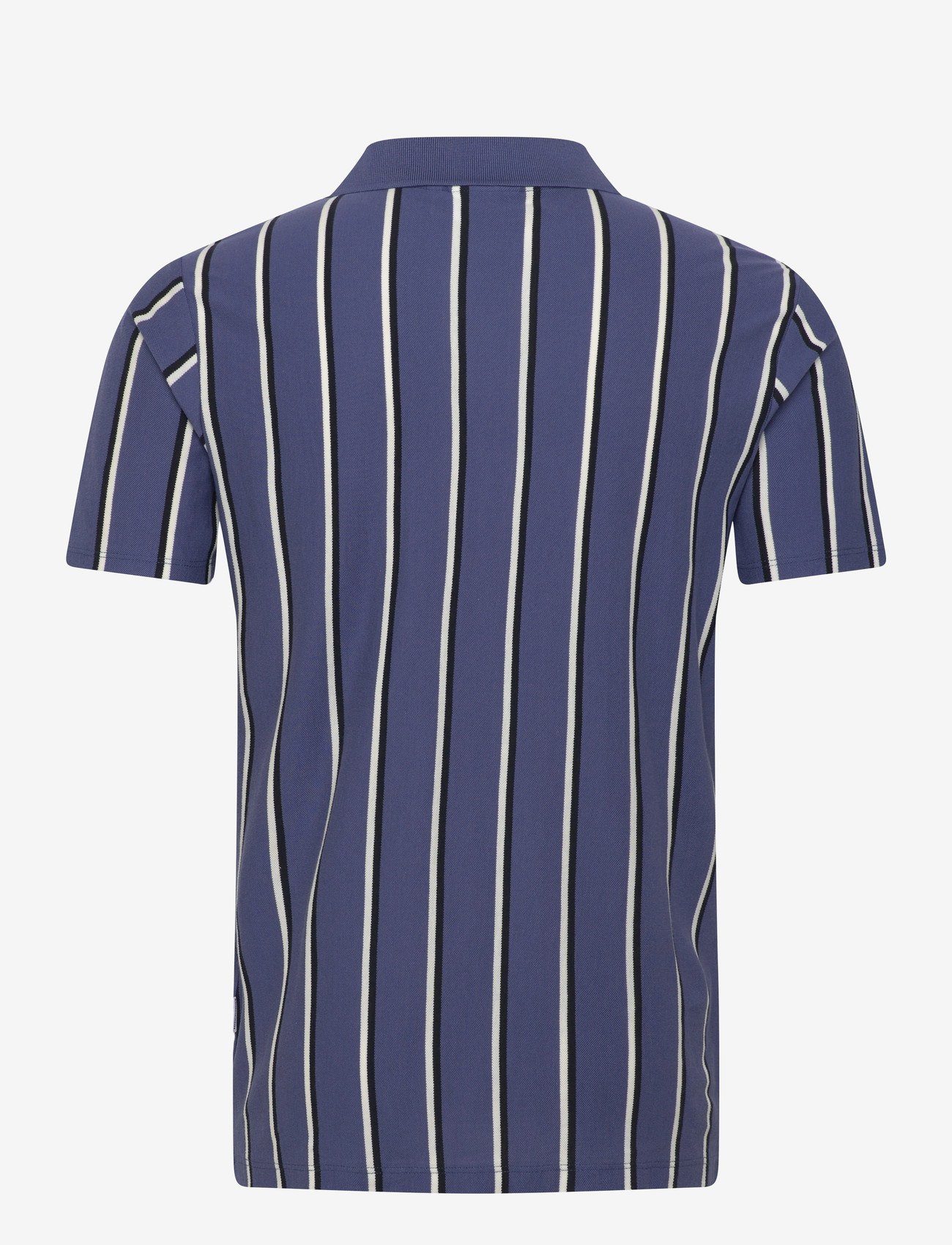 Lindbergh - Striped piqué polo shirt S/S - kortærmede poloer - indigo blue - 2