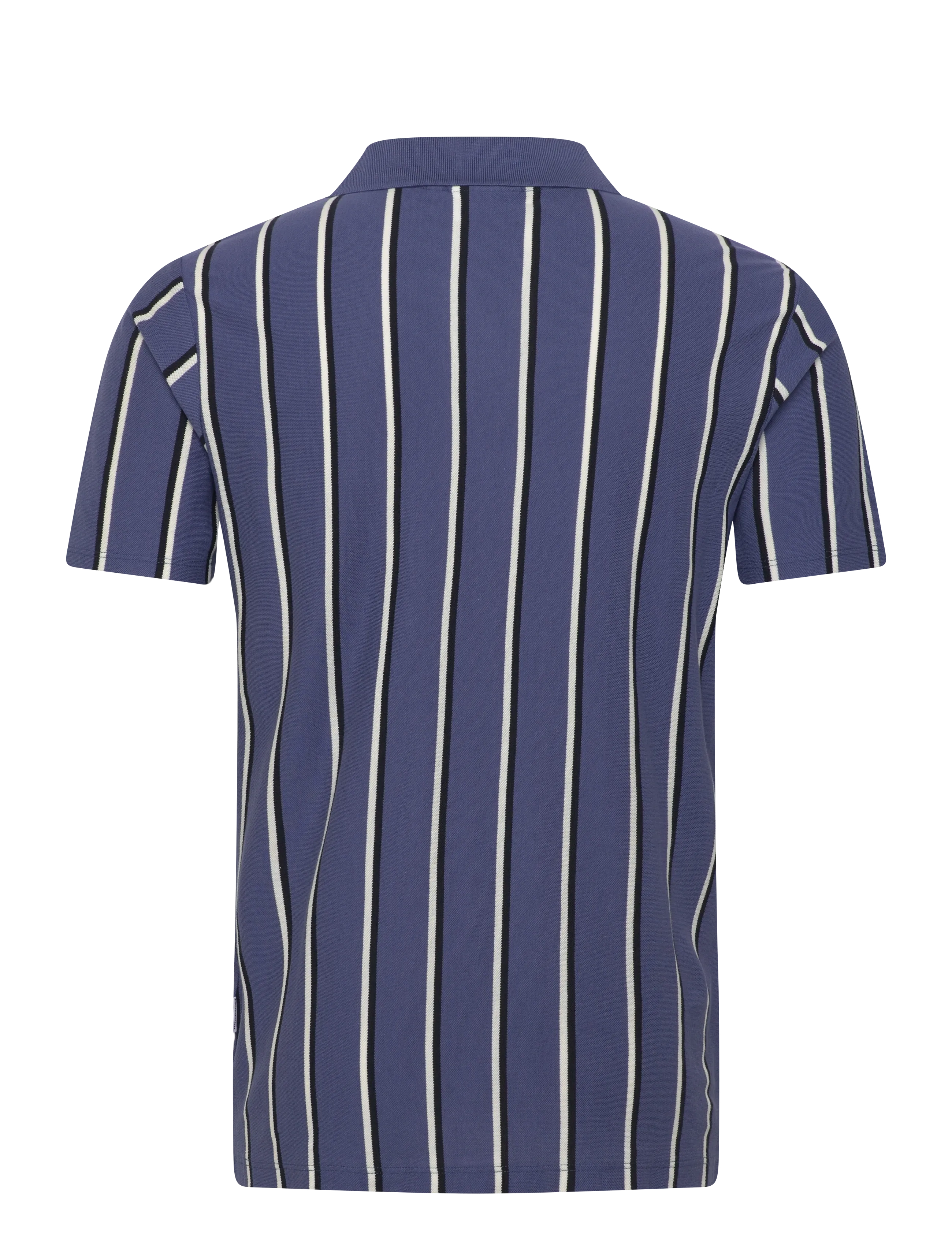 Lindbergh - Striped piqué polo shirt S/S - kortärmade pikéer - indigo blue - 2