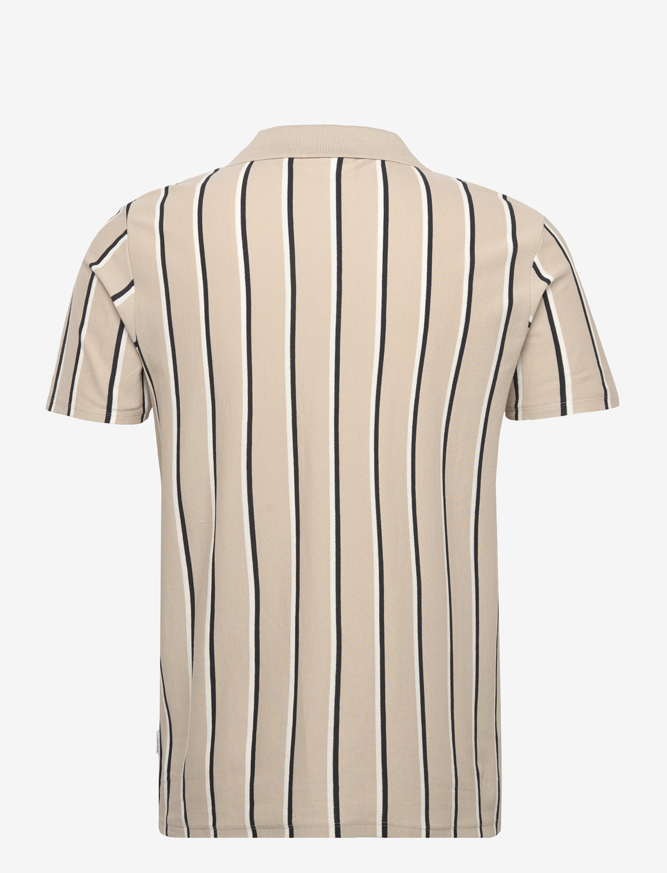 Lindbergh - Striped piqué polo shirt S/S - kurzärmelig - sand - 2