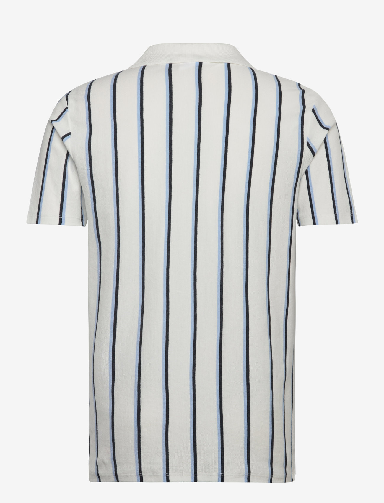 Lindbergh - Striped piqué polo shirt S/S - lühikeste varrukatega polod - white wave - 1