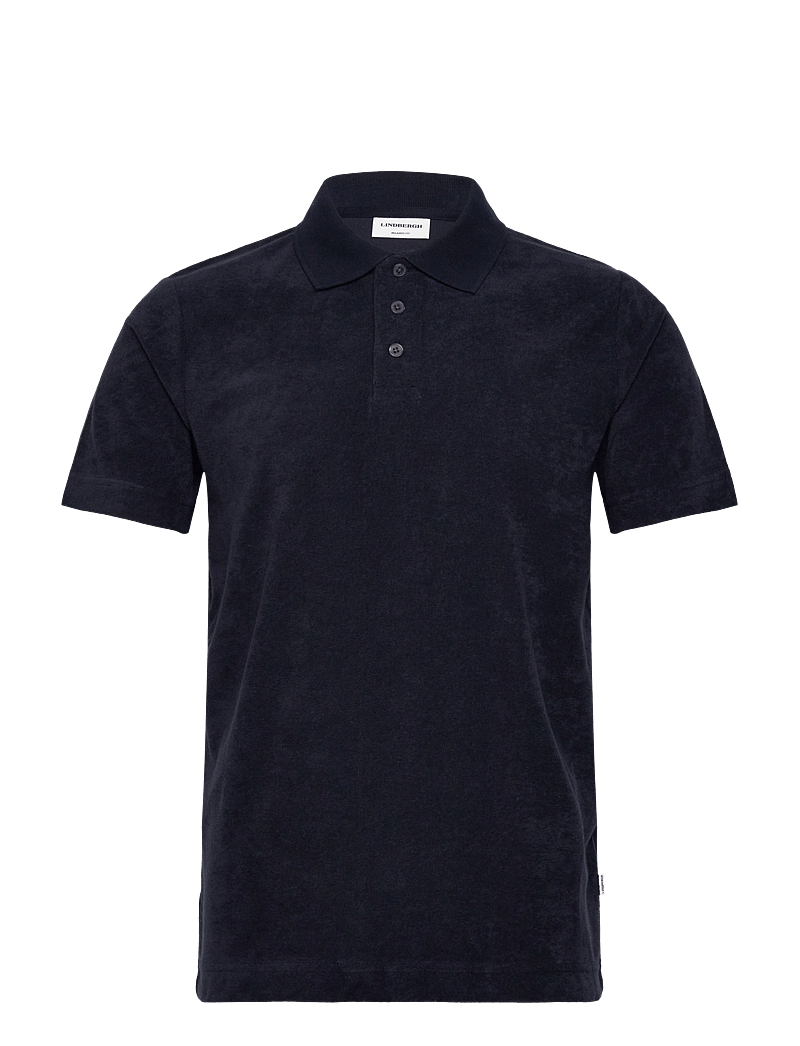 Lindbergh - Terry Pique - kurzärmelig - navy - 0