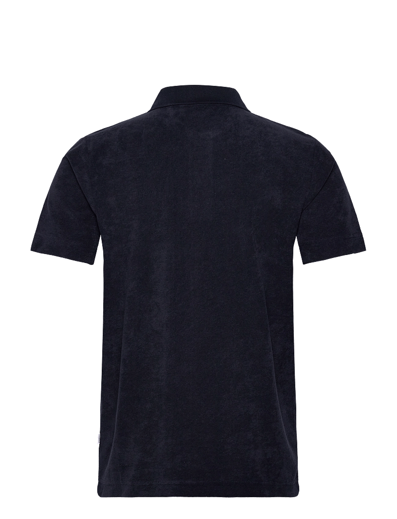 Lindbergh - Terry Pique - kurzärmelig - navy - 1