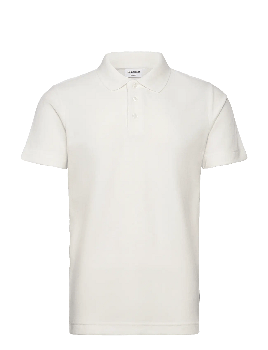 Lindbergh - Terry Pique - kurzärmelig - pearl white - 1