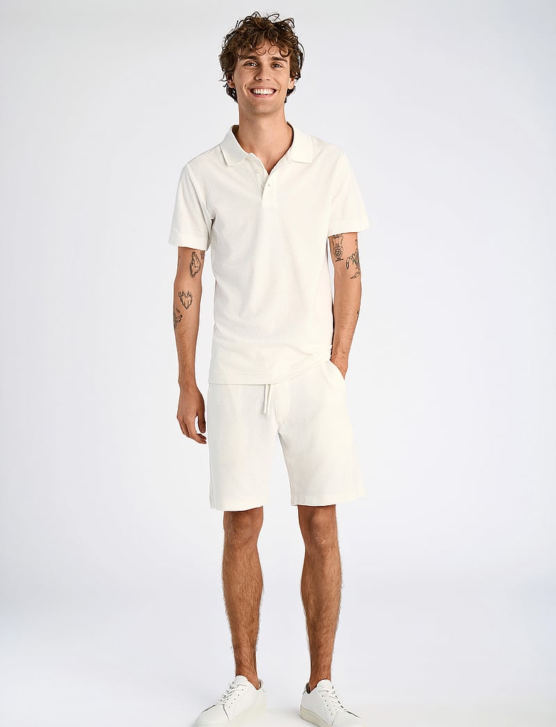 Lindbergh - Terry Pique - kurzärmelig - pearl white - 4