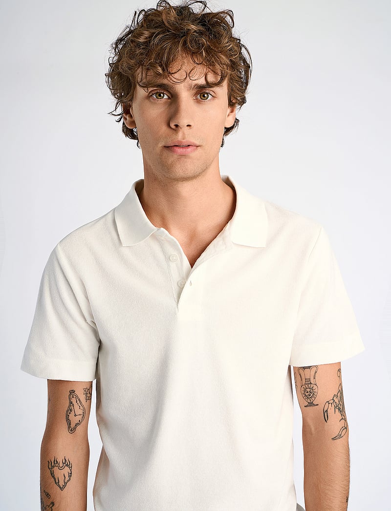 Lindbergh - Terry Pique - kurzärmelig - pearl white - 5