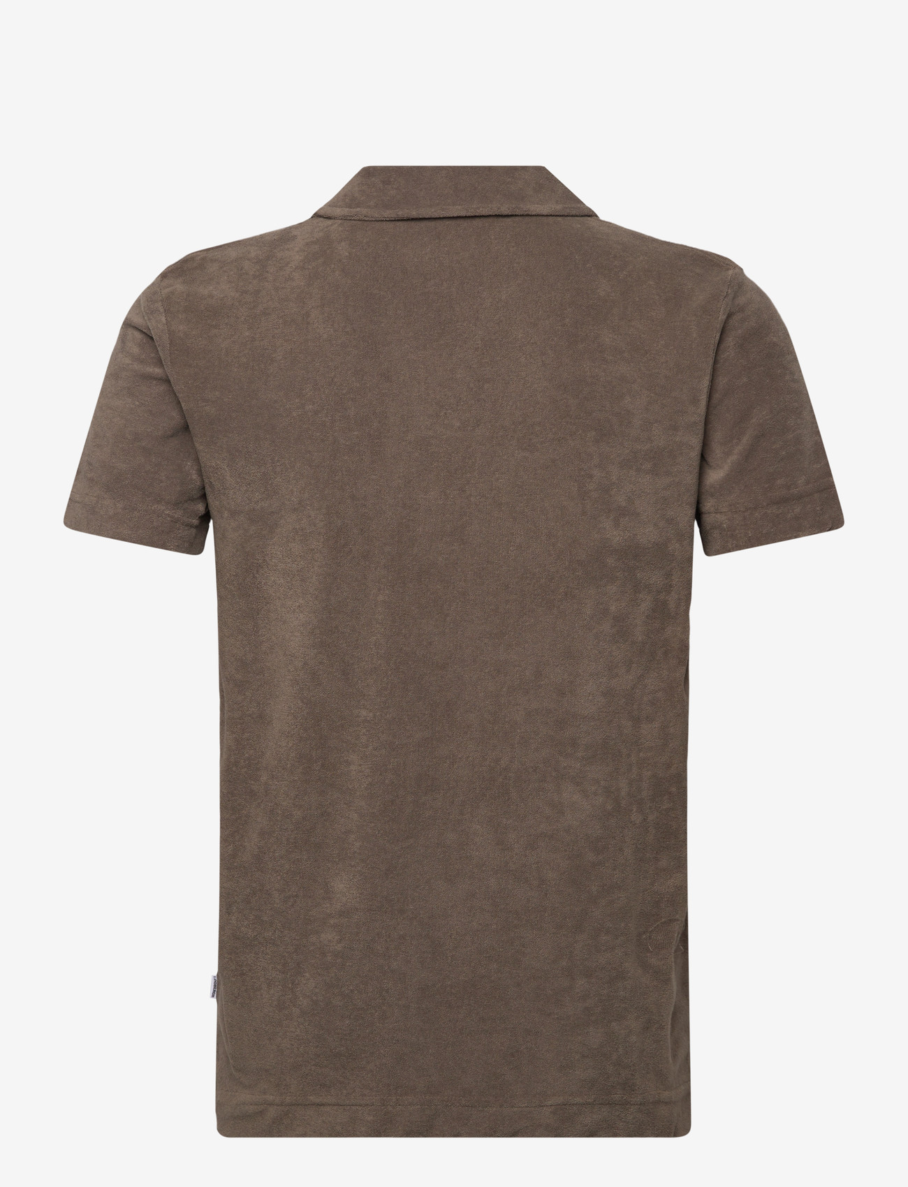 Lindbergh - Towel v-neck polo S/S - lühikeste varrukatega polod - dk stone - 2