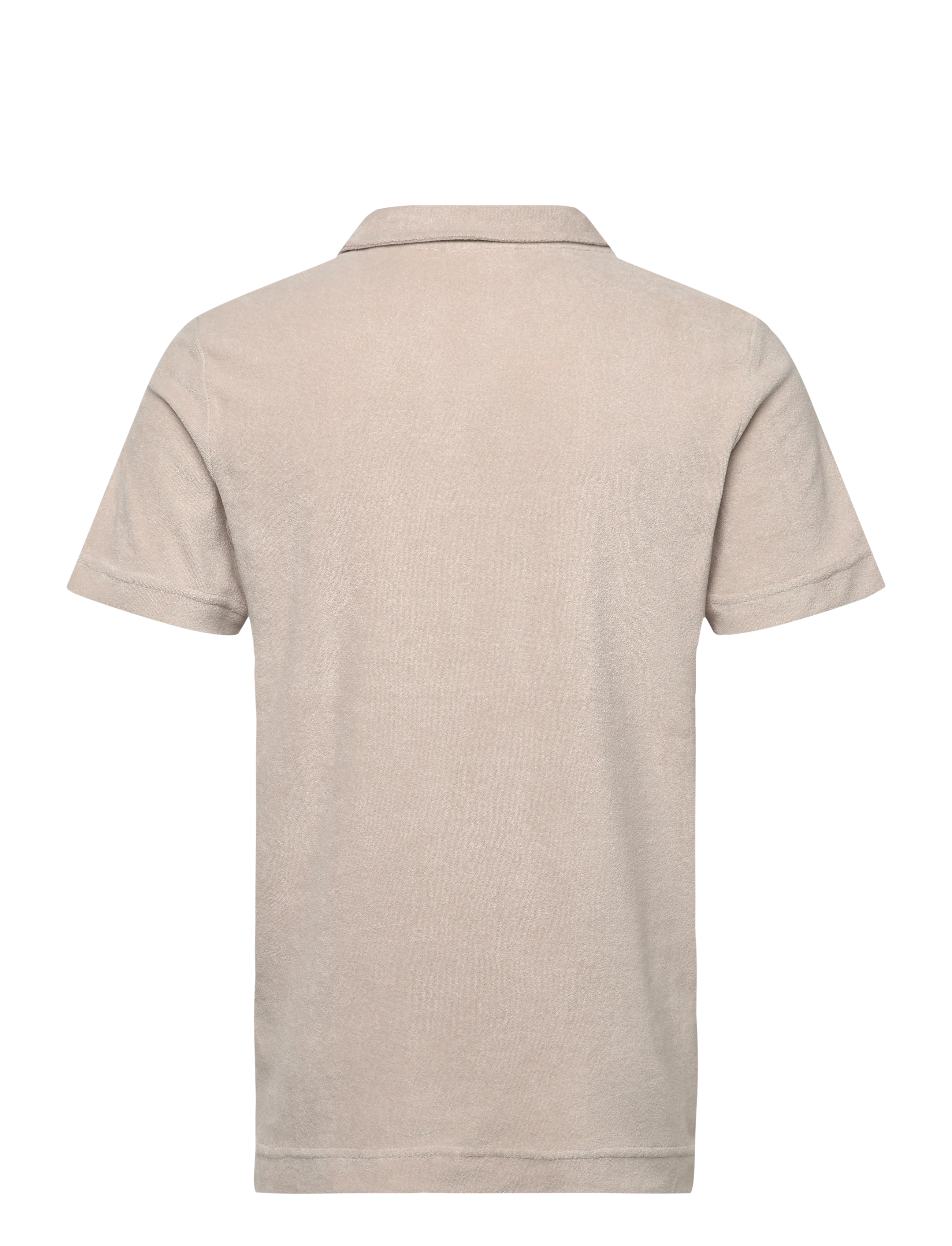 Lindbergh - Towel v-neck polo S/S - kortærmede poloer - fair grey - 2