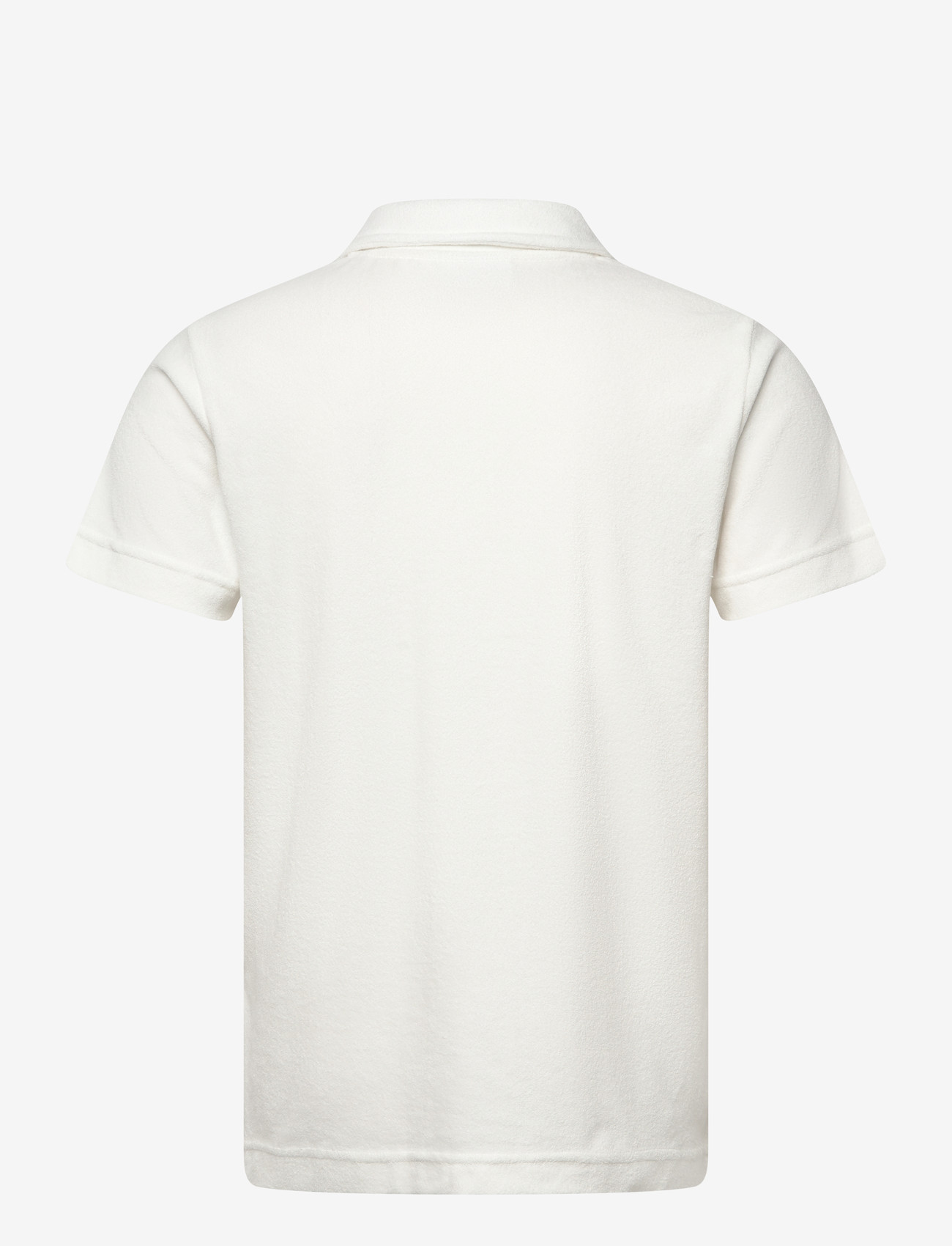 Lindbergh - Towel v-neck polo S/S - kortærmede poloer - off white - 2