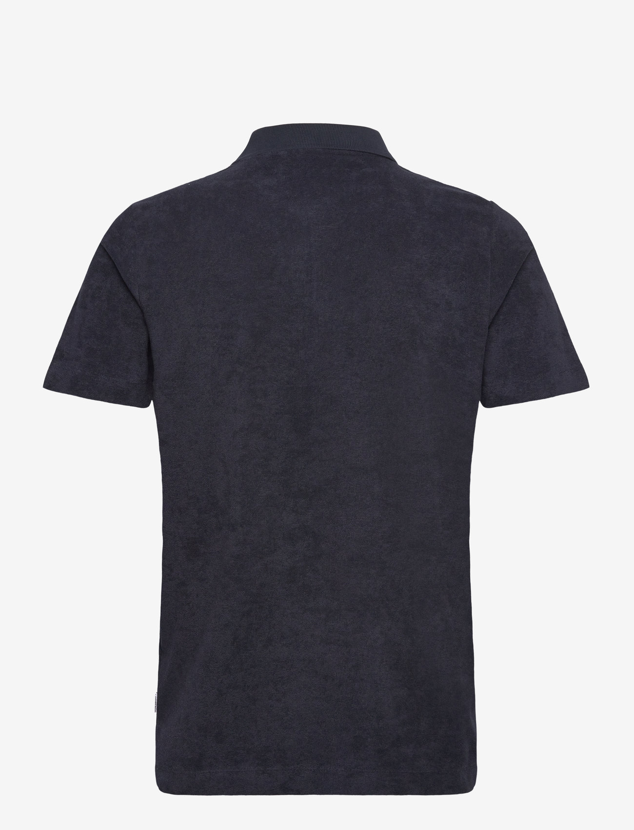 Lindbergh - Terry pique w. zip - kortärmade pikéer - navy - 2