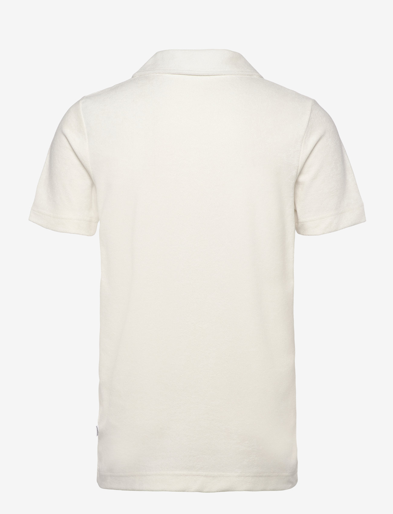 Lindbergh - Terry pique w split neck - lühikeste varrukatega polod - pearl white - 1