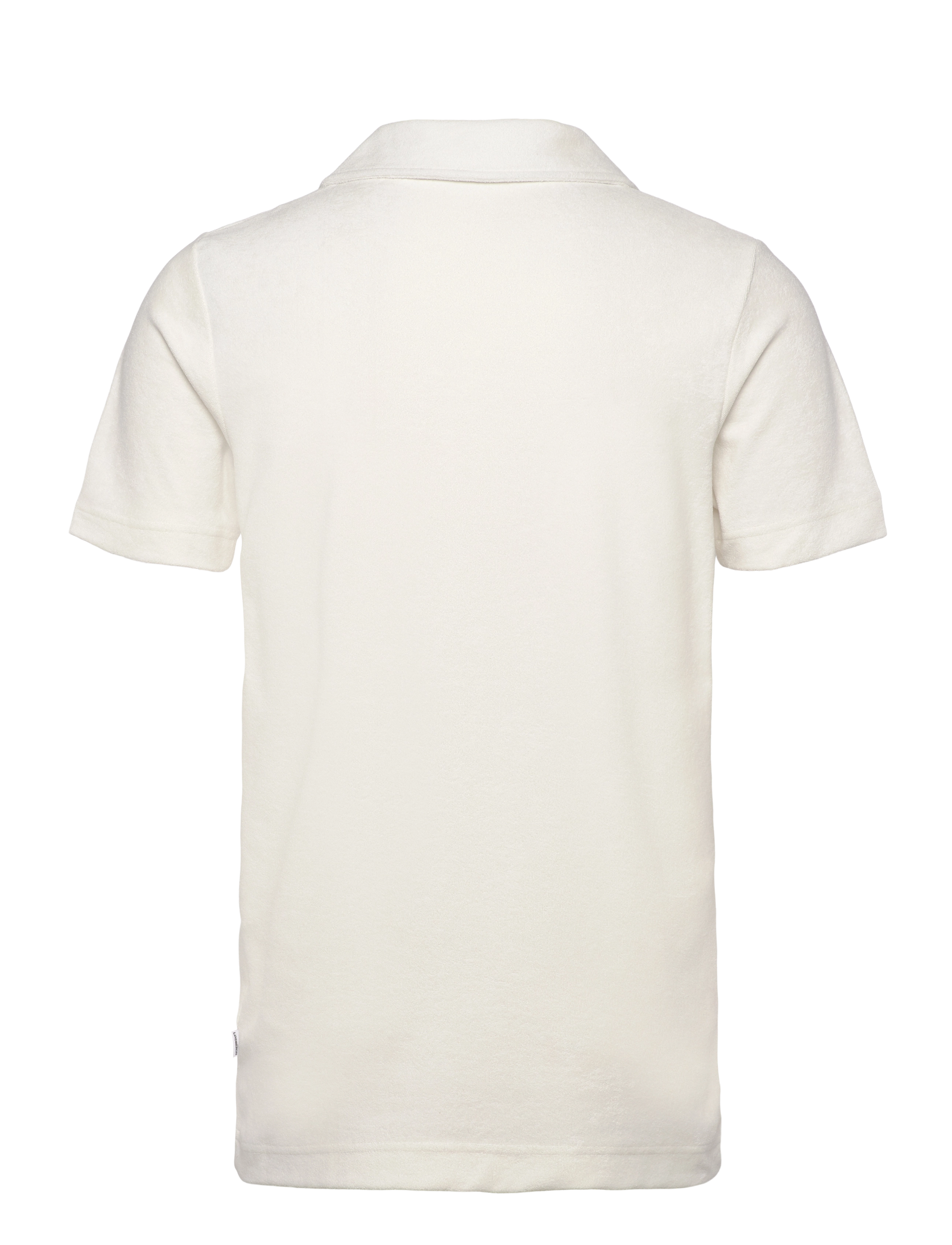 Lindbergh - Terry pique w split neck - pearl white - 1