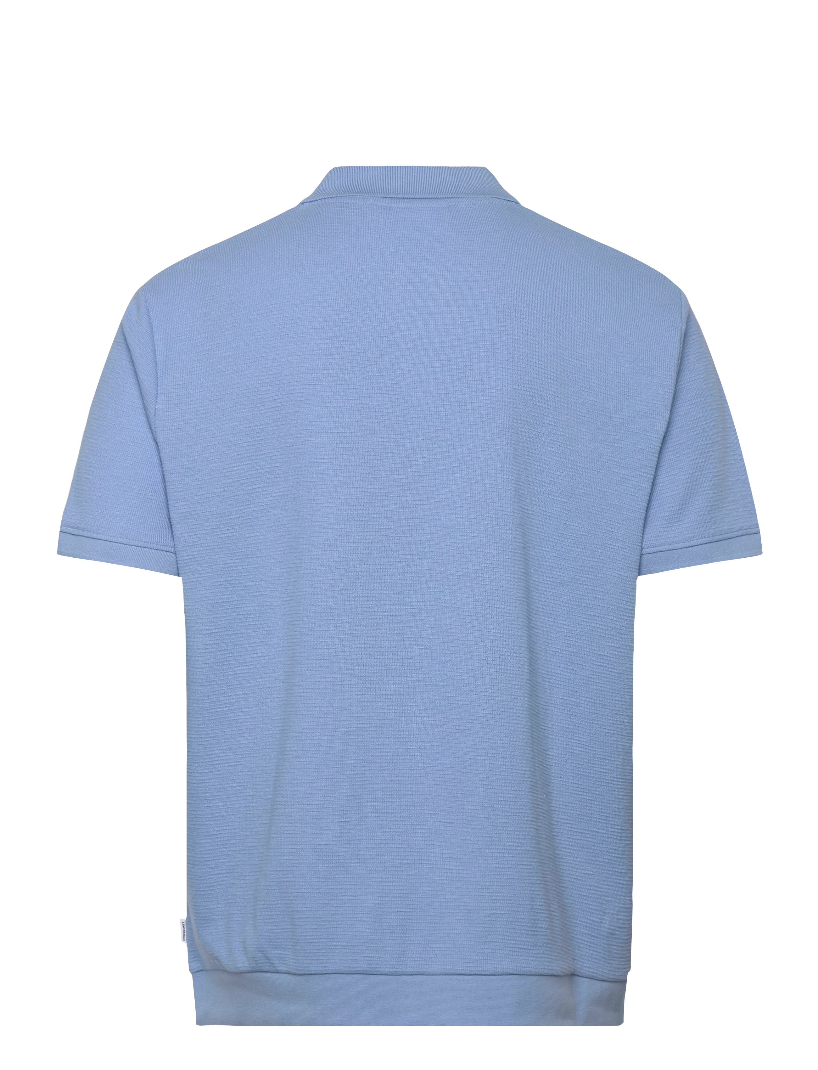 Lindbergh - Open collar structure rib polo - kurzärmelig - lt blue - 2