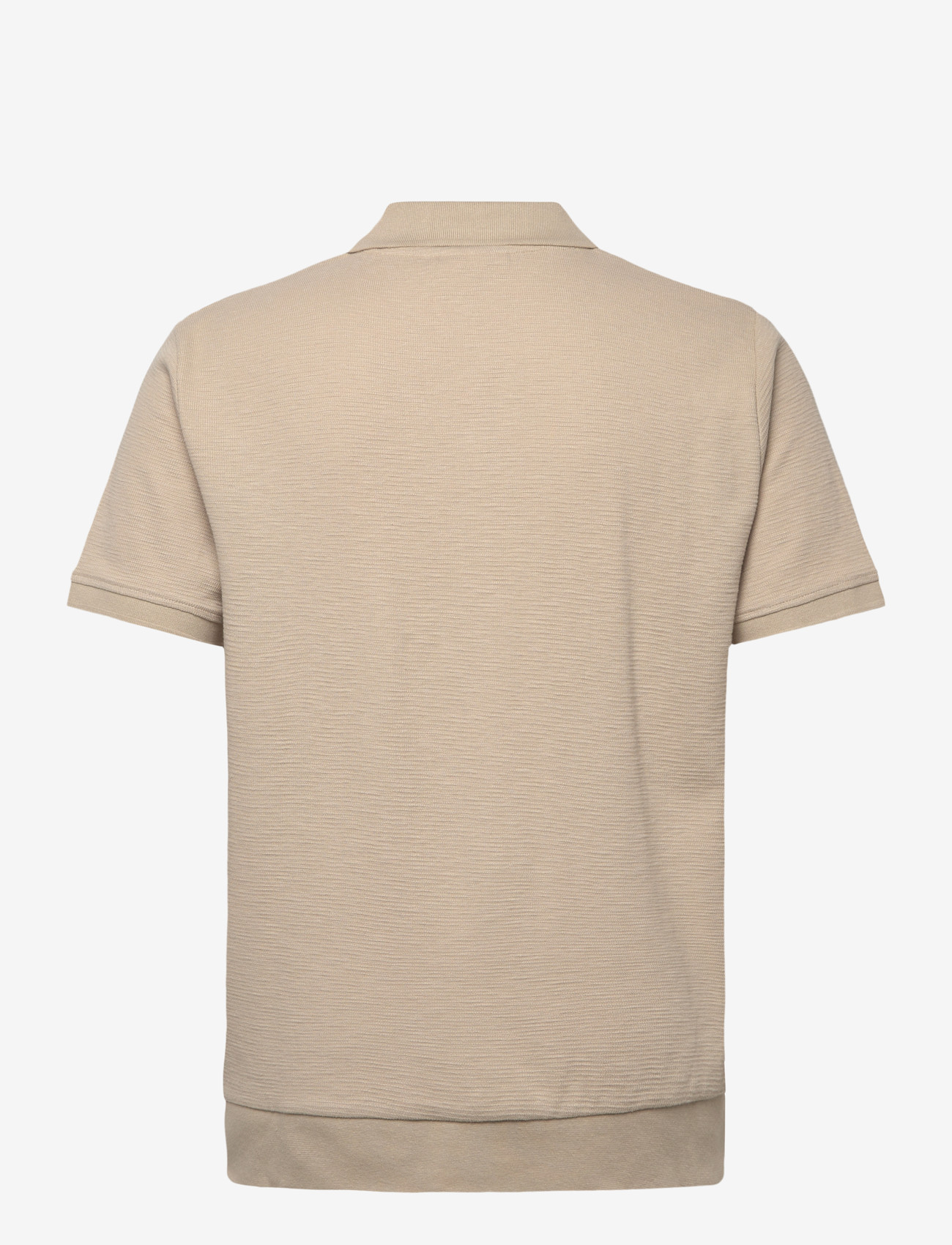 Lindbergh - Open collar structure rib polo - madalaimad hinnad - stone - 2