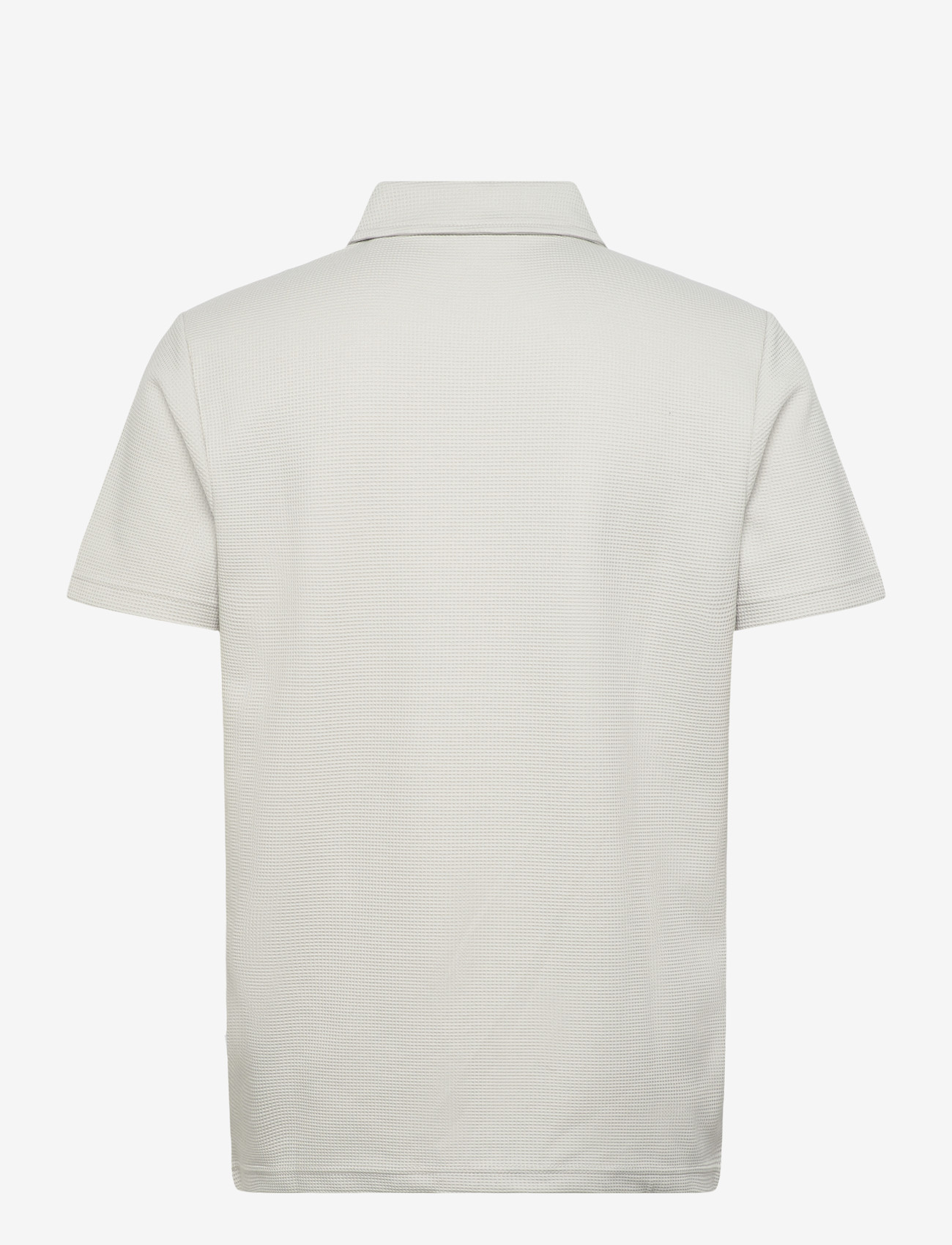 Lindbergh - Waffle polo split neck - lyhythihaiset - lt grey - 2