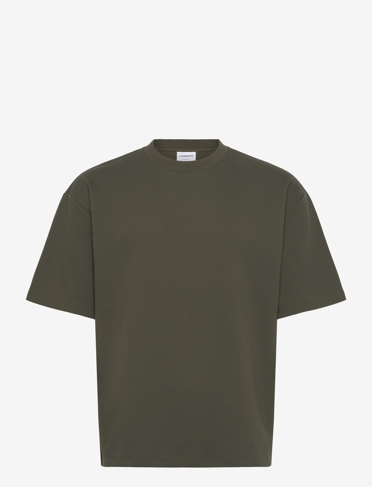 Lindbergh - Oversize waffle tee - laveste priser - army - 1