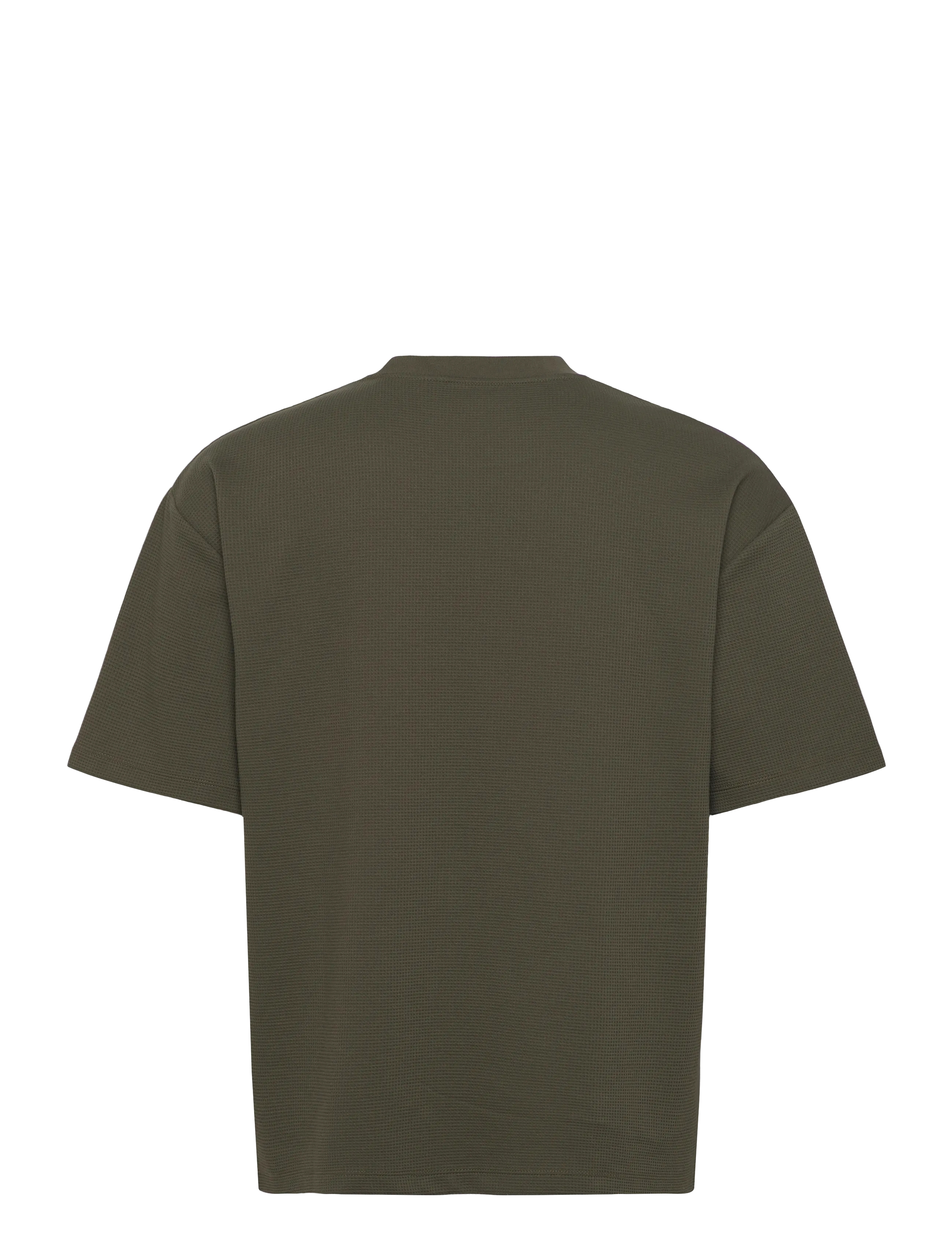 Lindbergh - Oversize waffle tee - kortärmade t-shirts - army - 2