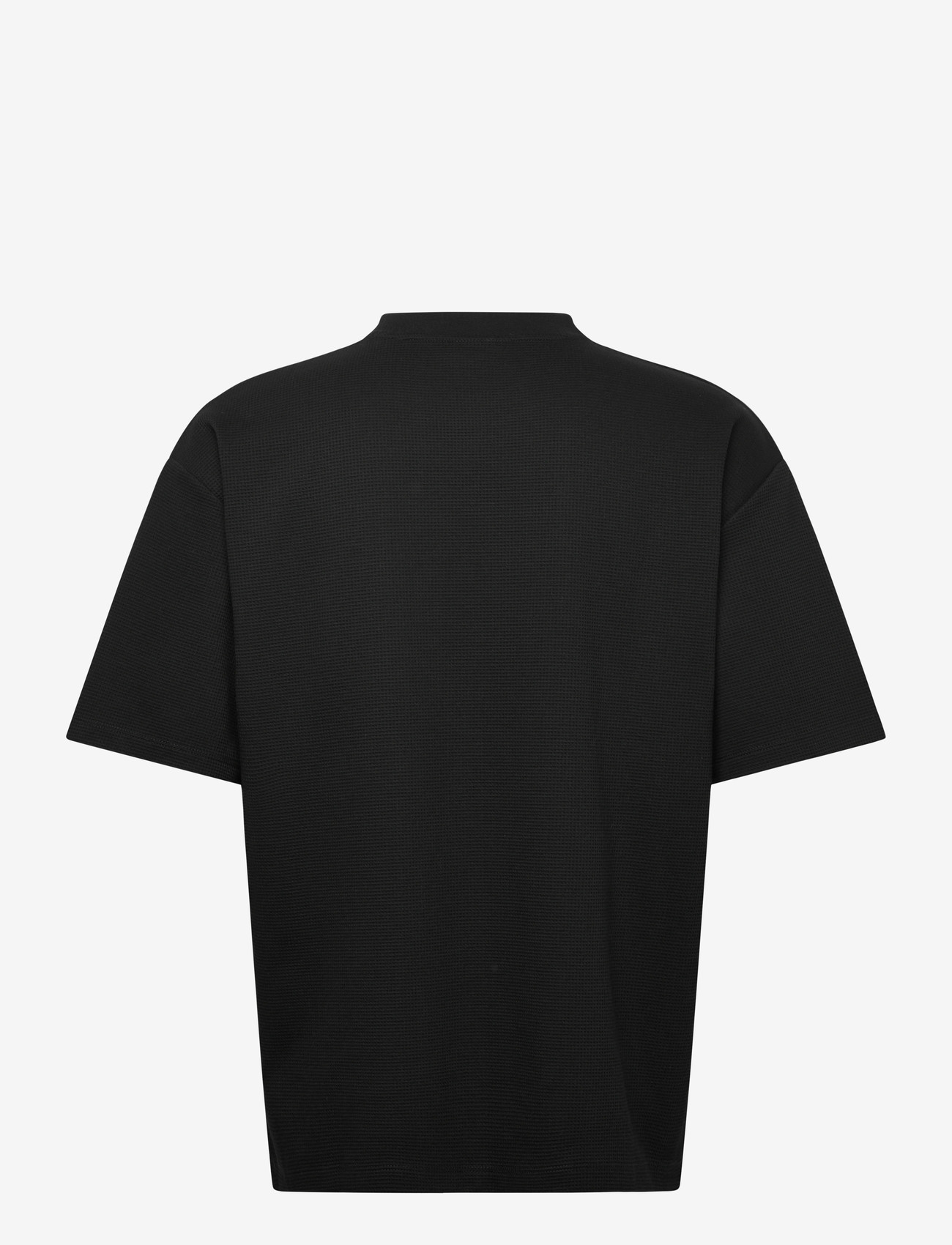 Lindbergh - Oversize waffle tee - lühikeste varrukatega t-särgid - black - 2