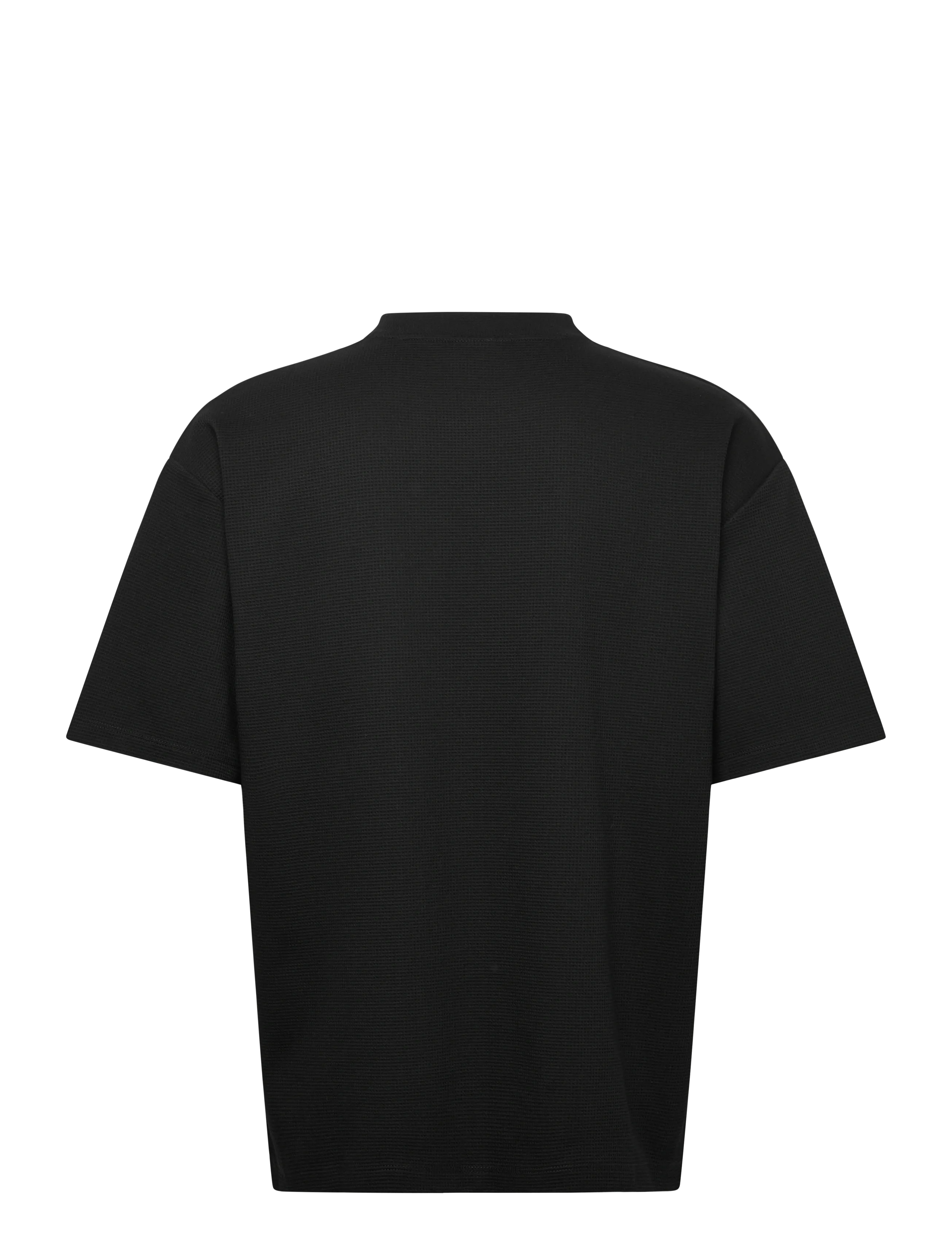 Lindbergh - Oversize waffle tee - kurzärmelige - black - 2