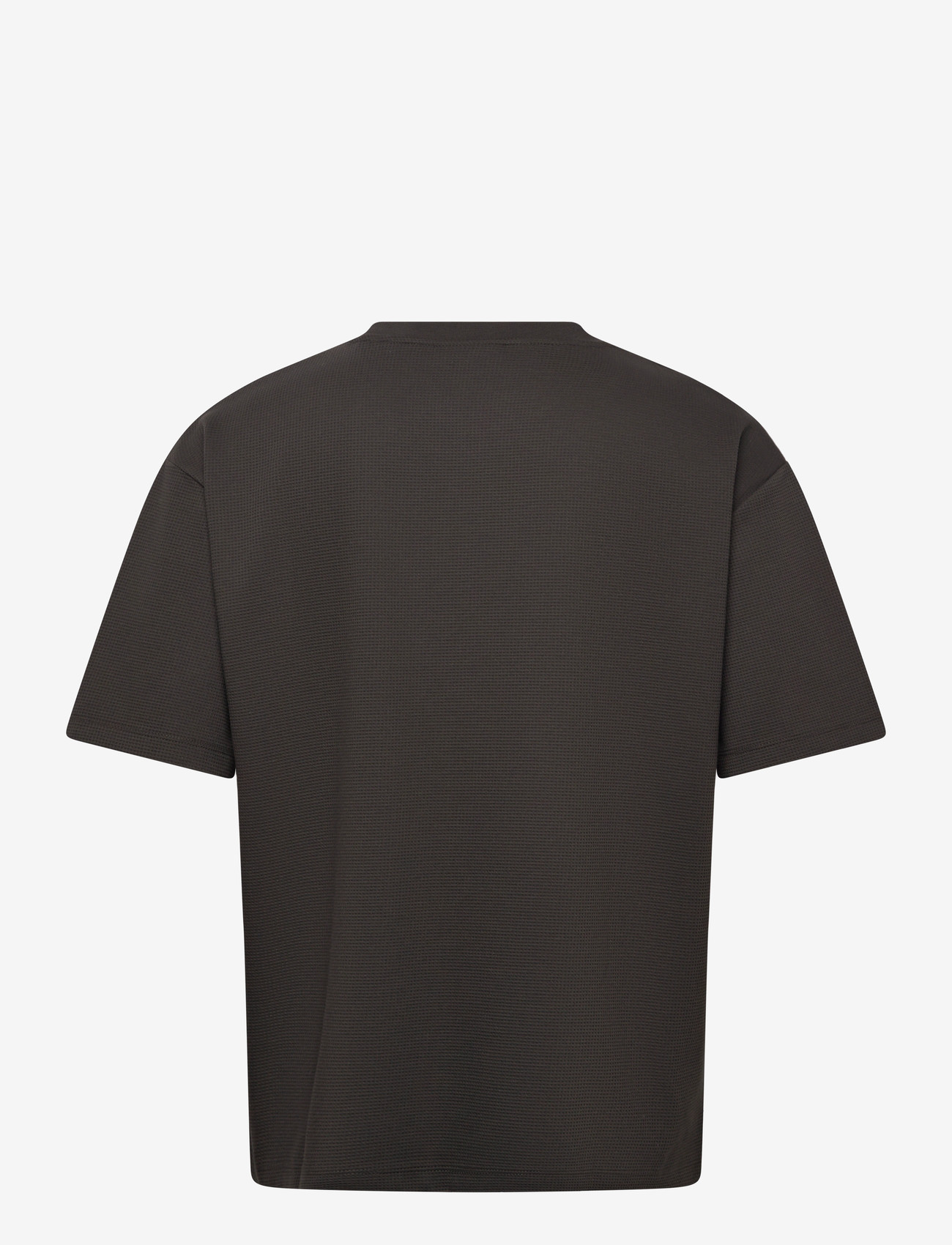 Lindbergh - Oversize waffle tee - laveste priser - ebony brown - 2