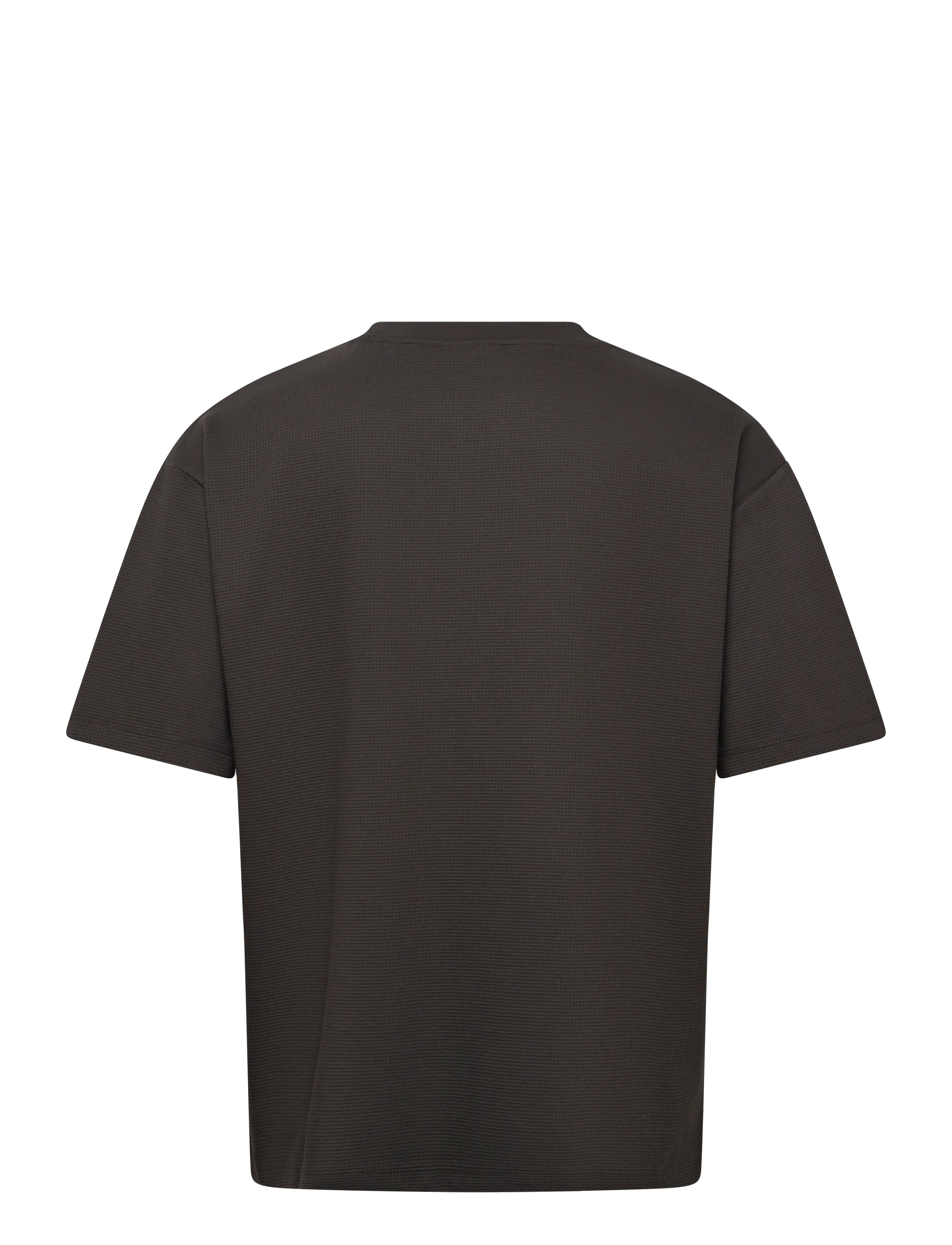 Lindbergh - Oversize waffle tee - lühikeste varrukatega t-särgid - ebony brown - 2
