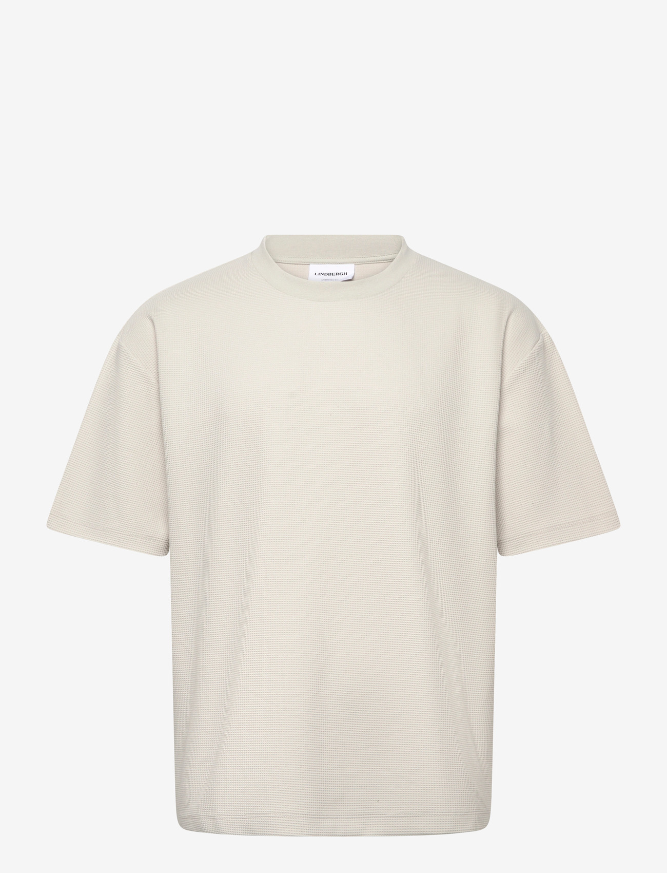Lindbergh - Oversize waffle tee - laveste priser - lt grey - 1