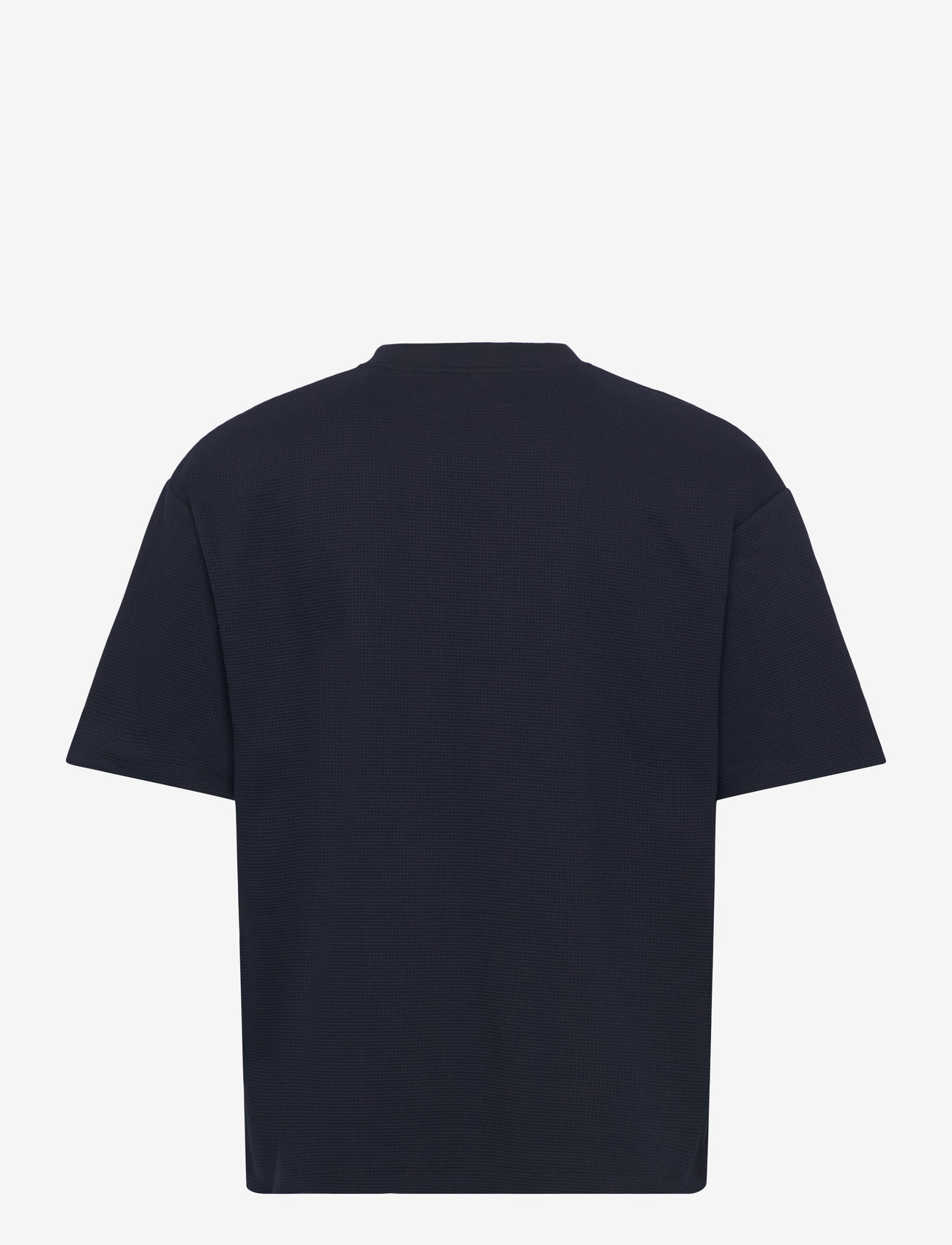 Lindbergh - Oversize waffle tee - laveste priser - navy - 2