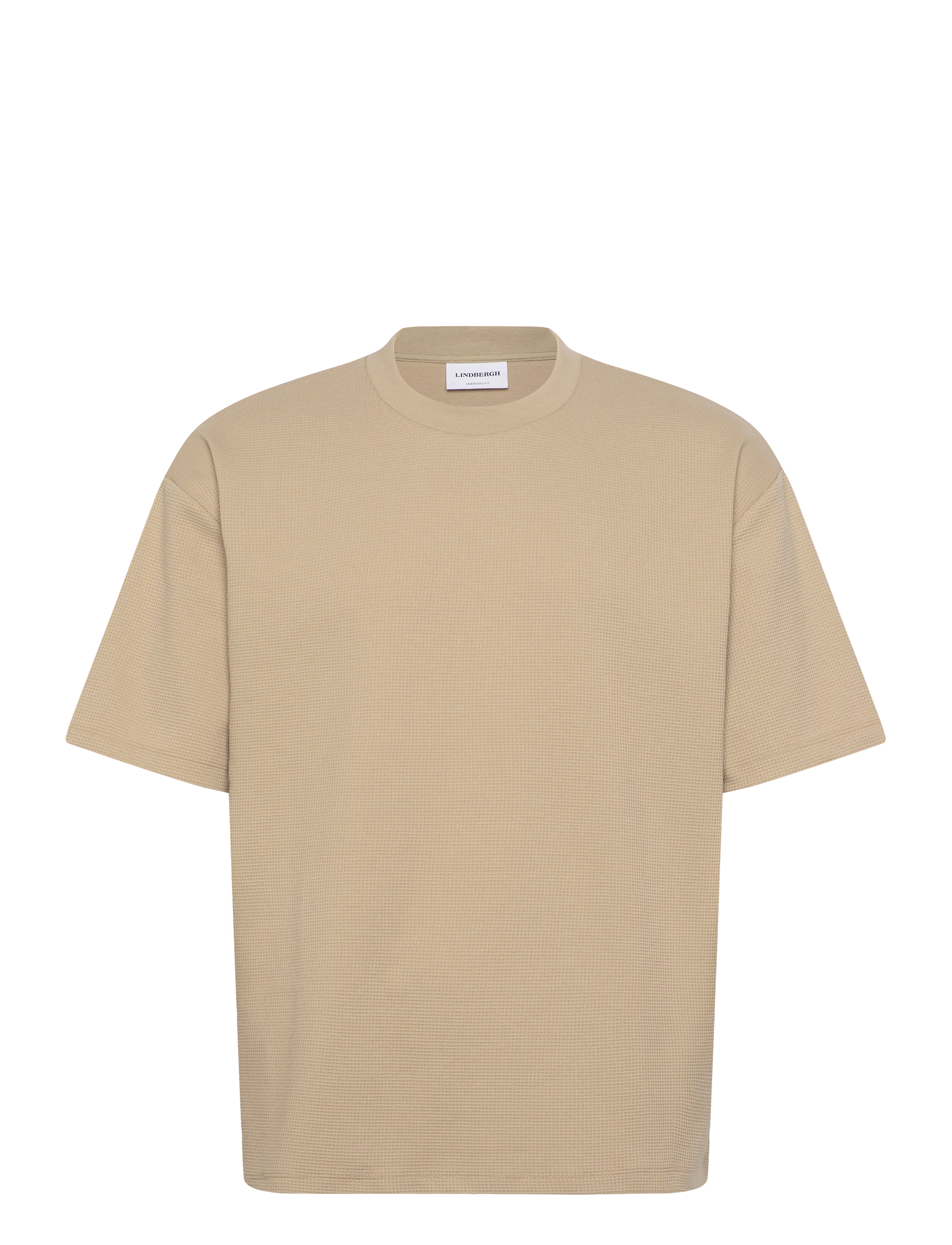 LINDBERGH Oversize Waffle Tee Beige - XXXL - Herren